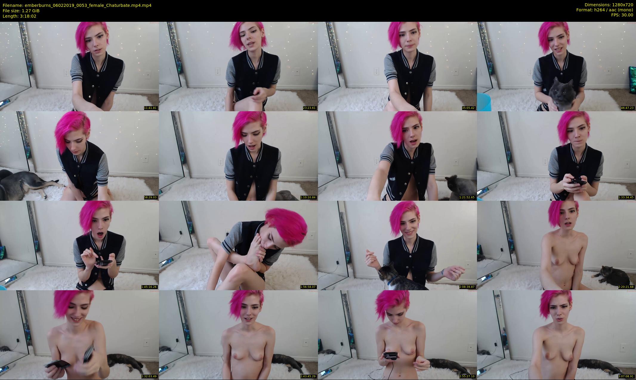 emberburns — 199 minute Chaturbate Couple stripcam recording, 720p, Feb 6, 2019