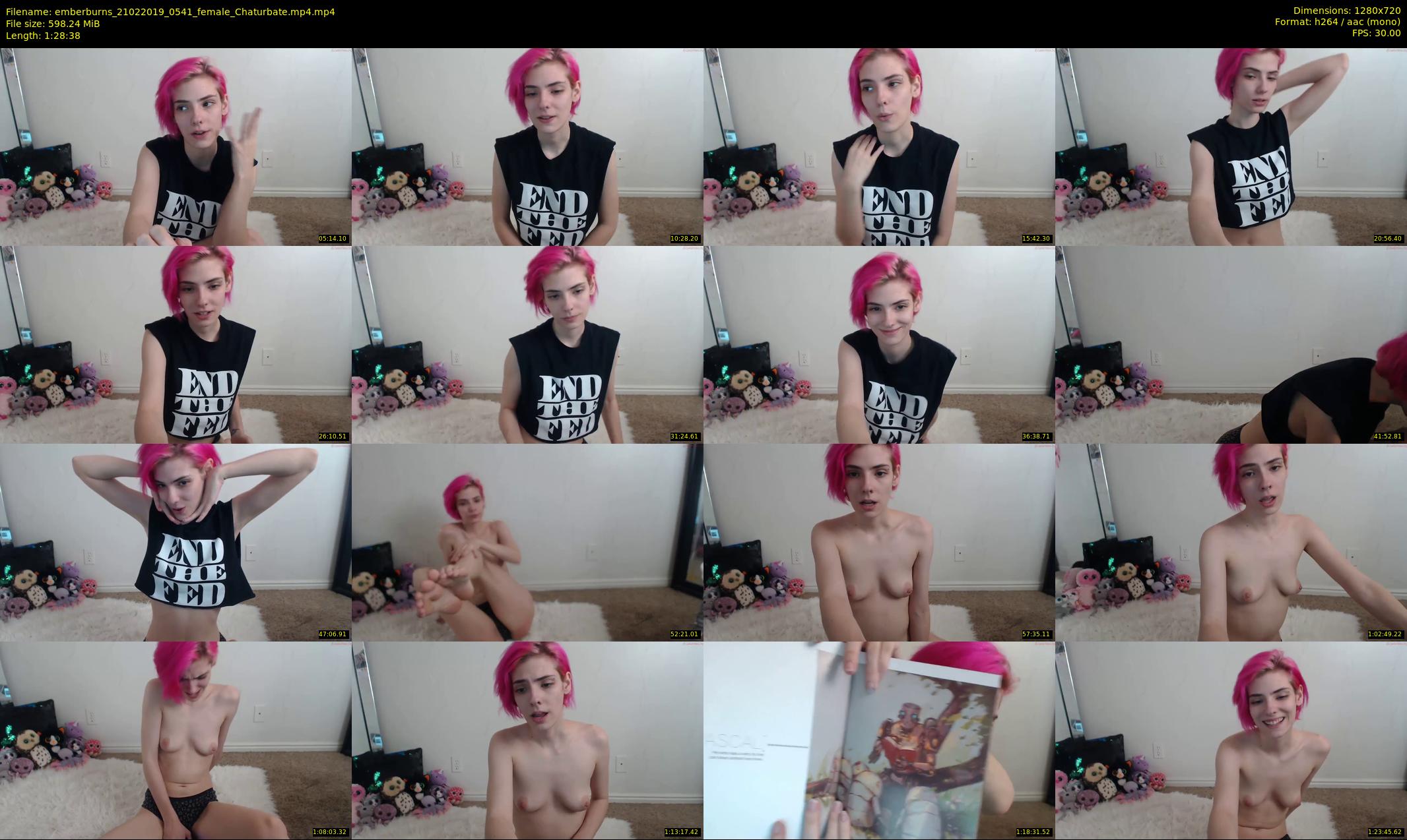 emberburns — 89 minute Chaturbate Couple stripcam recording, 720p, Feb 21, 2019