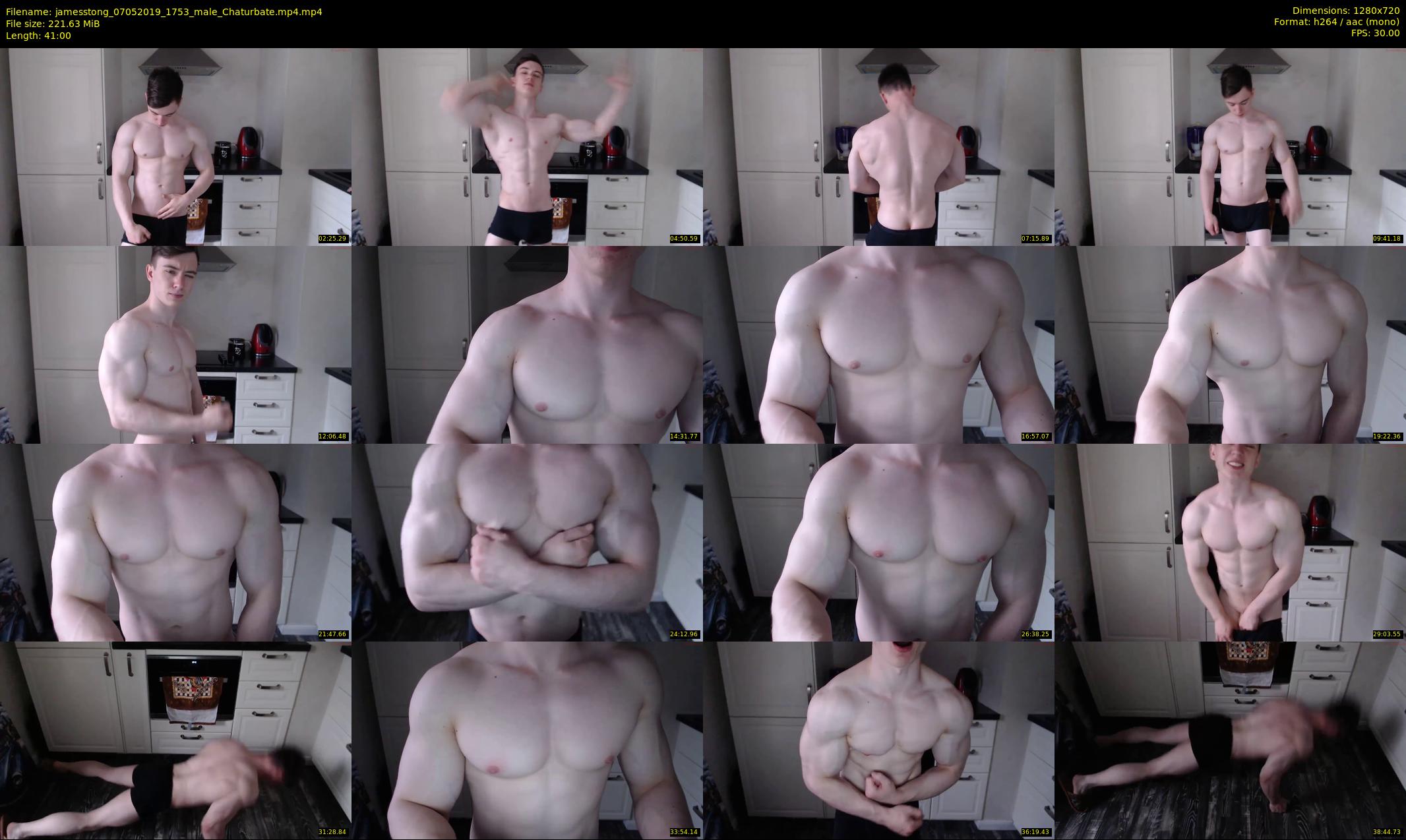 jamesstong — 41 minute Chaturbate Male stripcam recording, 720p, May 7, 2019