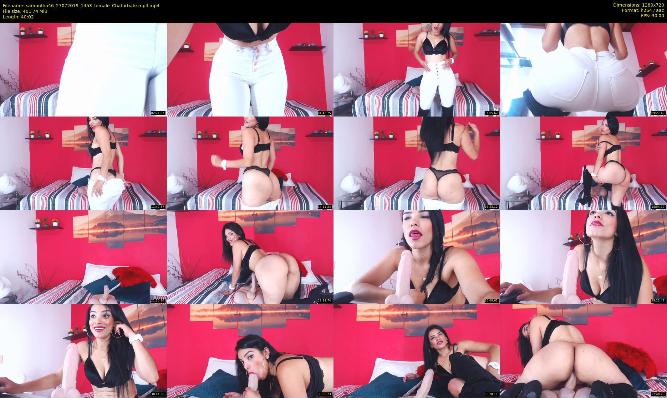 samantha46 — 41 minute Chaturbate Female stripcam recording, 720p, Jul 27, 2019