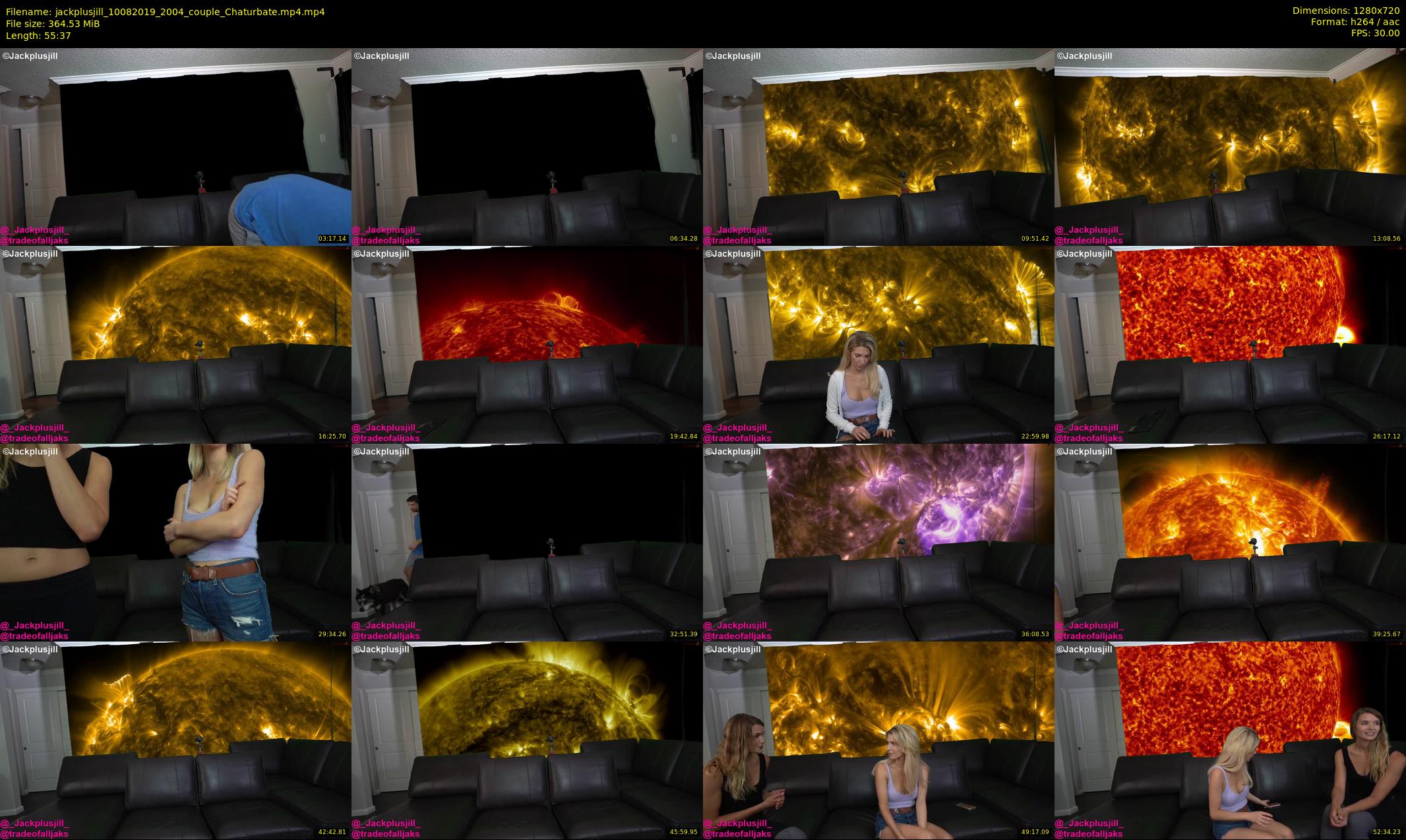 jackplusjill — 56 minute Chaturbate Couple stripcam recording, 720p, Aug 10, 2019