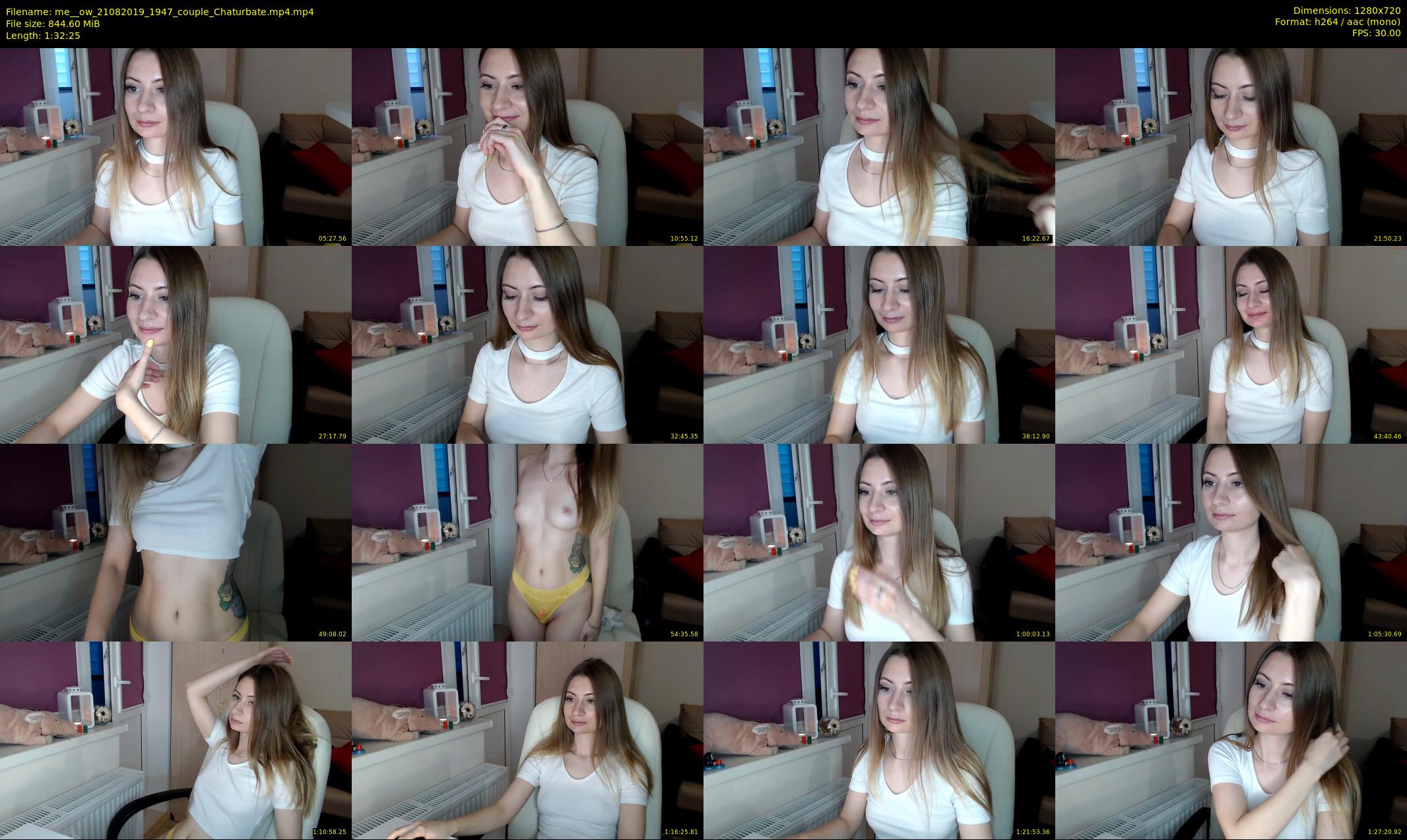 me__ow — 93 minute Chaturbate Couple stripcam recording, 720p, Aug 21, 2019