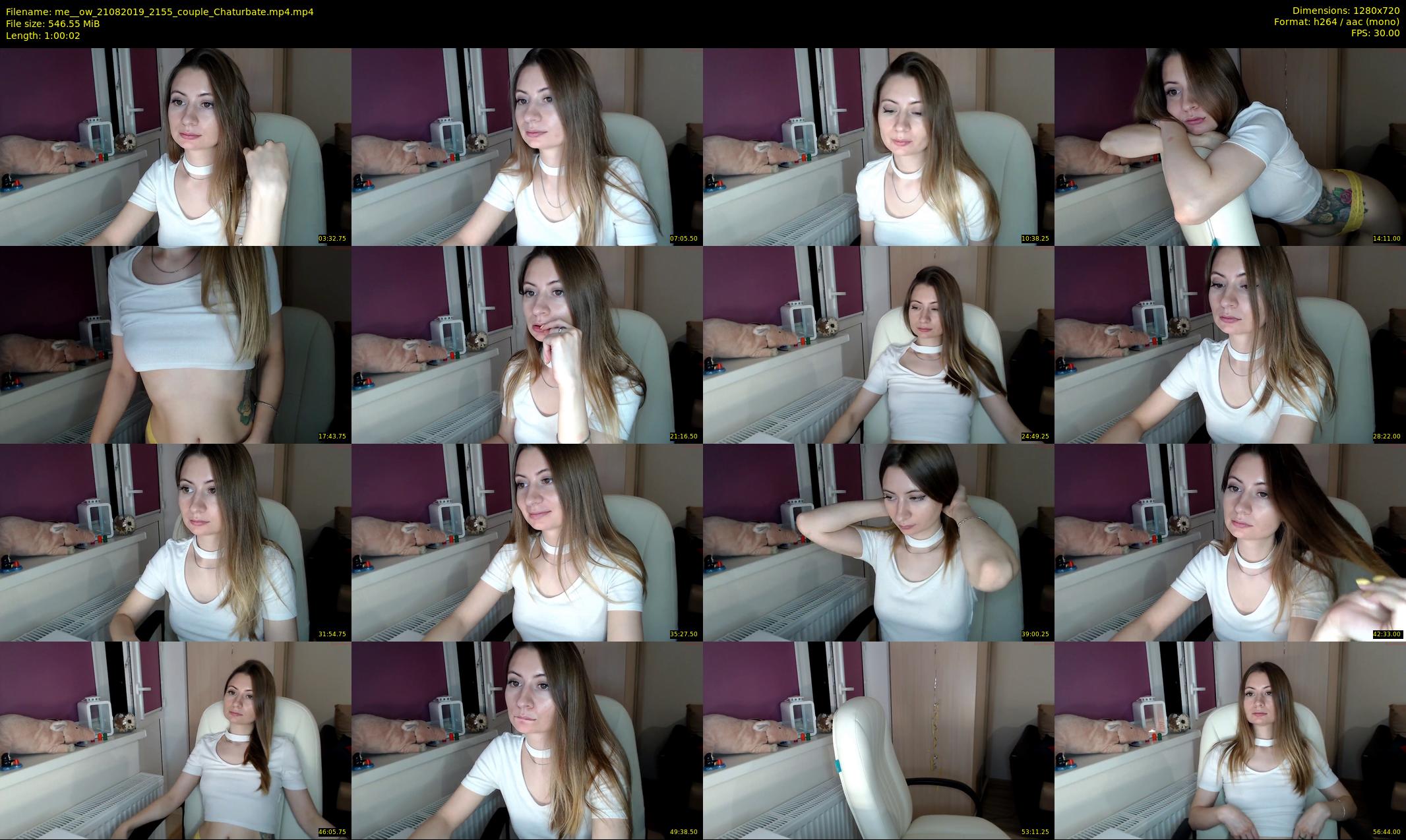 me__ow — 61 minute Chaturbate Couple stripcam recording, 720p, Aug 21, 2019