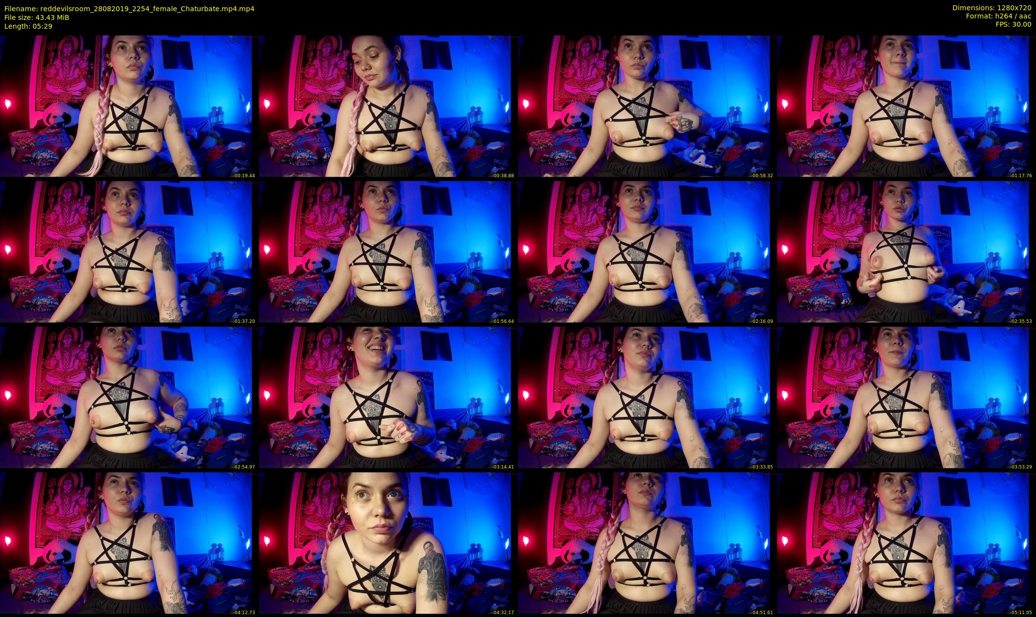 reddevilsroom — 6 minute Chaturbate Couple stripcam recording, 720p, Aug 28, 2019