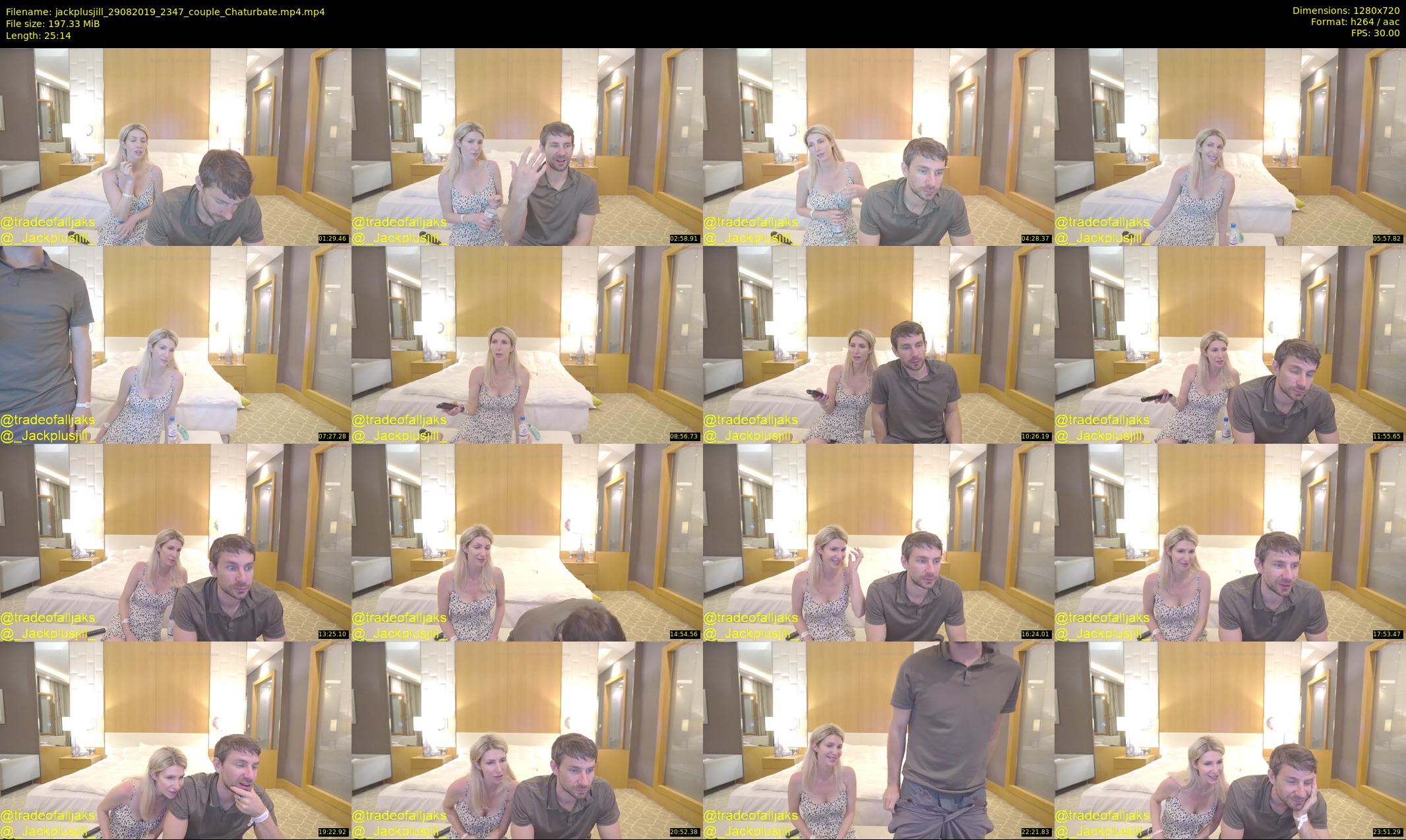 jackplusjill — 26 minute Chaturbate Couple stripcam recording, 720p, Aug 29, 2019
