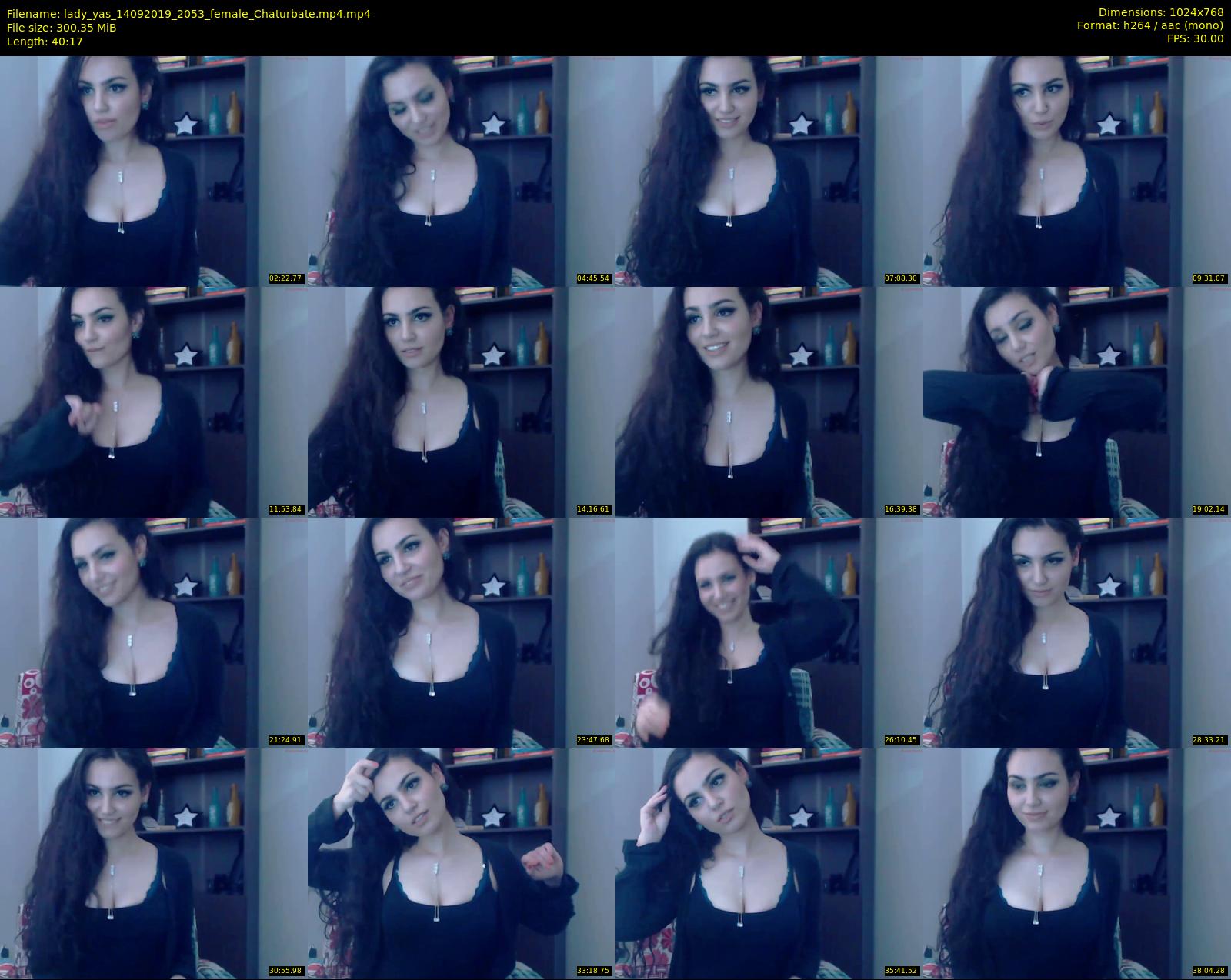 lady_yas — 4 minute Chaturbate Female stripcam recording, 720p, Sep 14, 2019