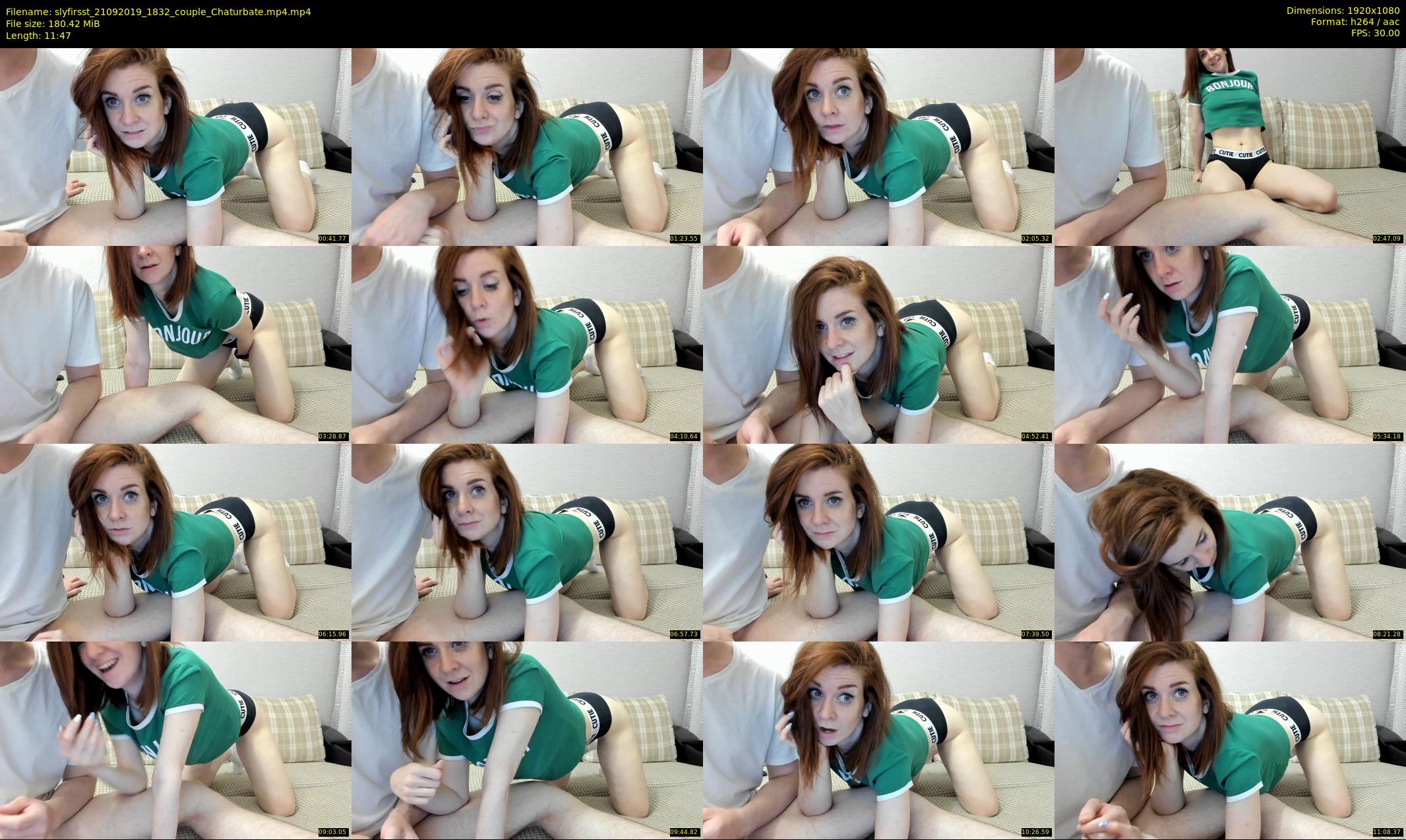 slyfirsst — 12 minute Chaturbate Couple stripcam recording, 1080p, Sep 21, 2019