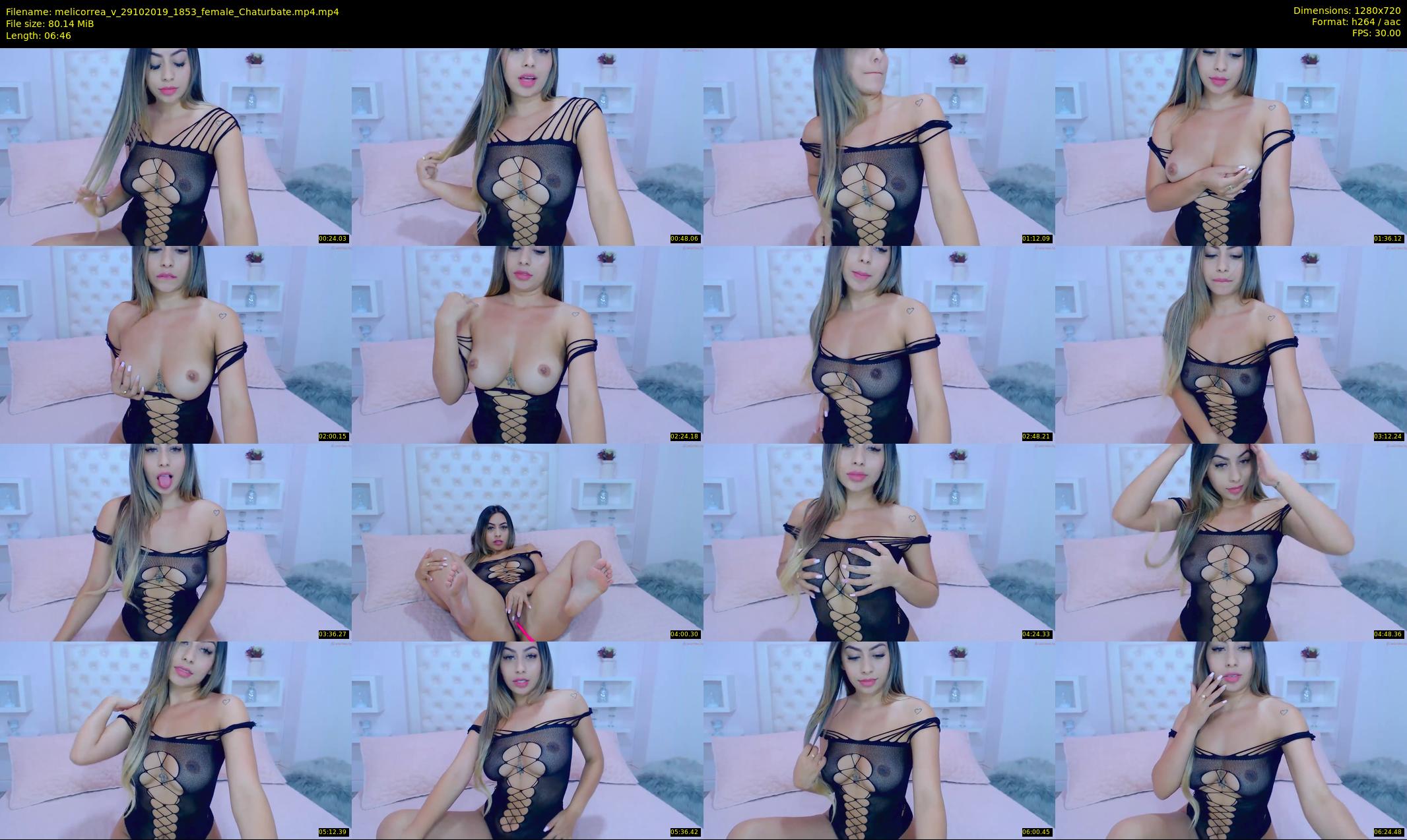 melicorrea_v — 7 minute Chaturbate Female stripcam recording, 720p, Oct 29, 2019