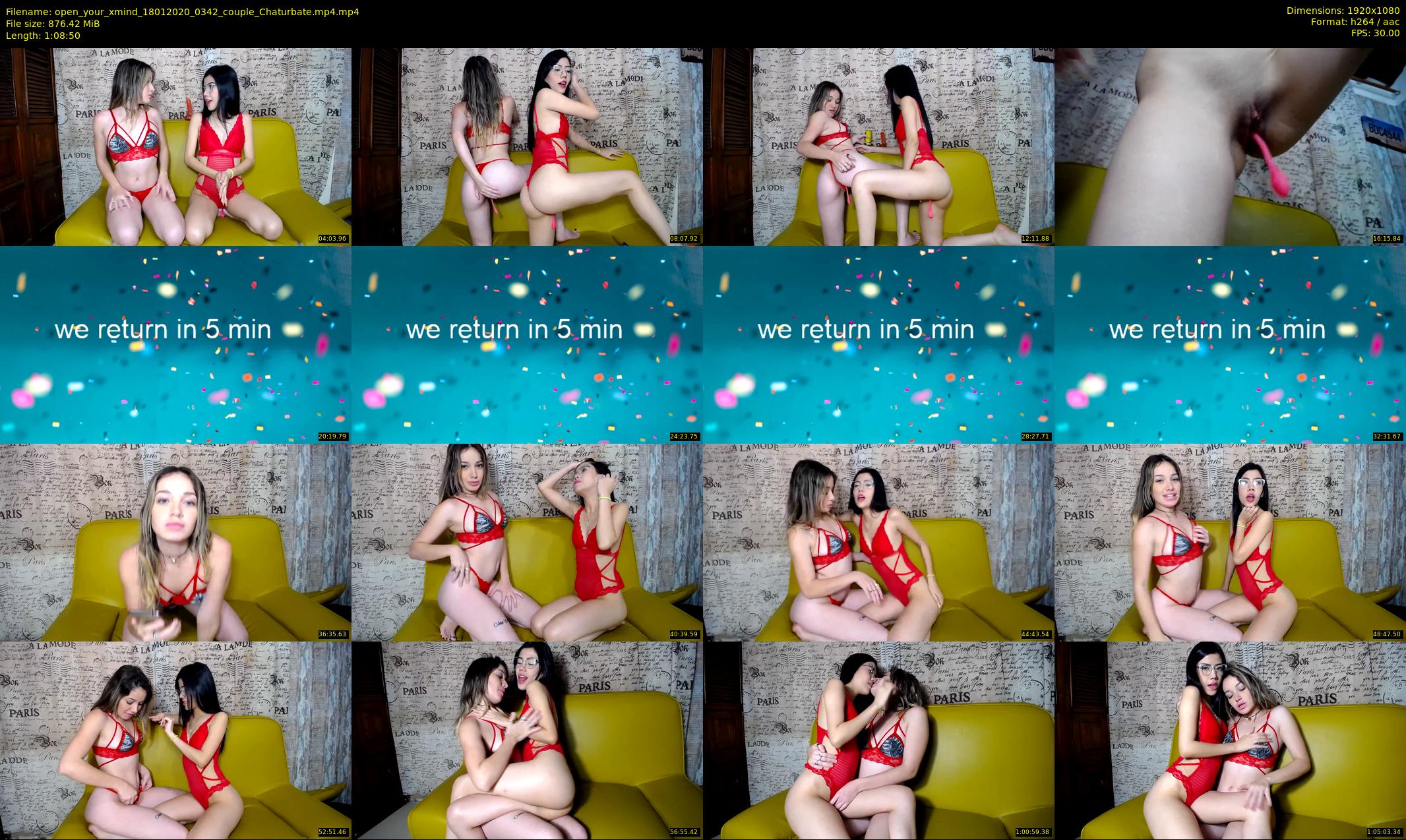 open_your_xmind — 69 minute Chaturbate Couple stripcam recording, 1080p, Jan 18, 2020