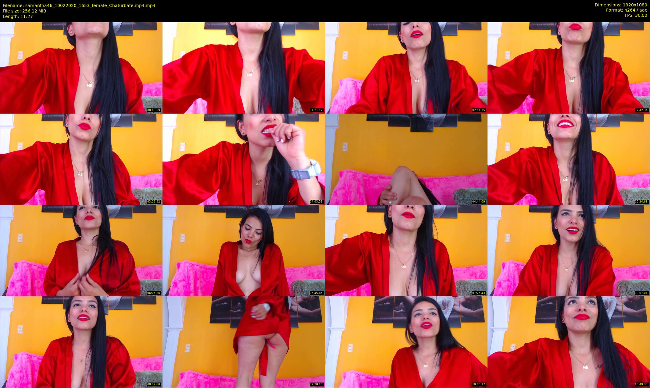 samantha46 — 12 minute Chaturbate Female stripcam recording, 1080p, Feb 10, 2020