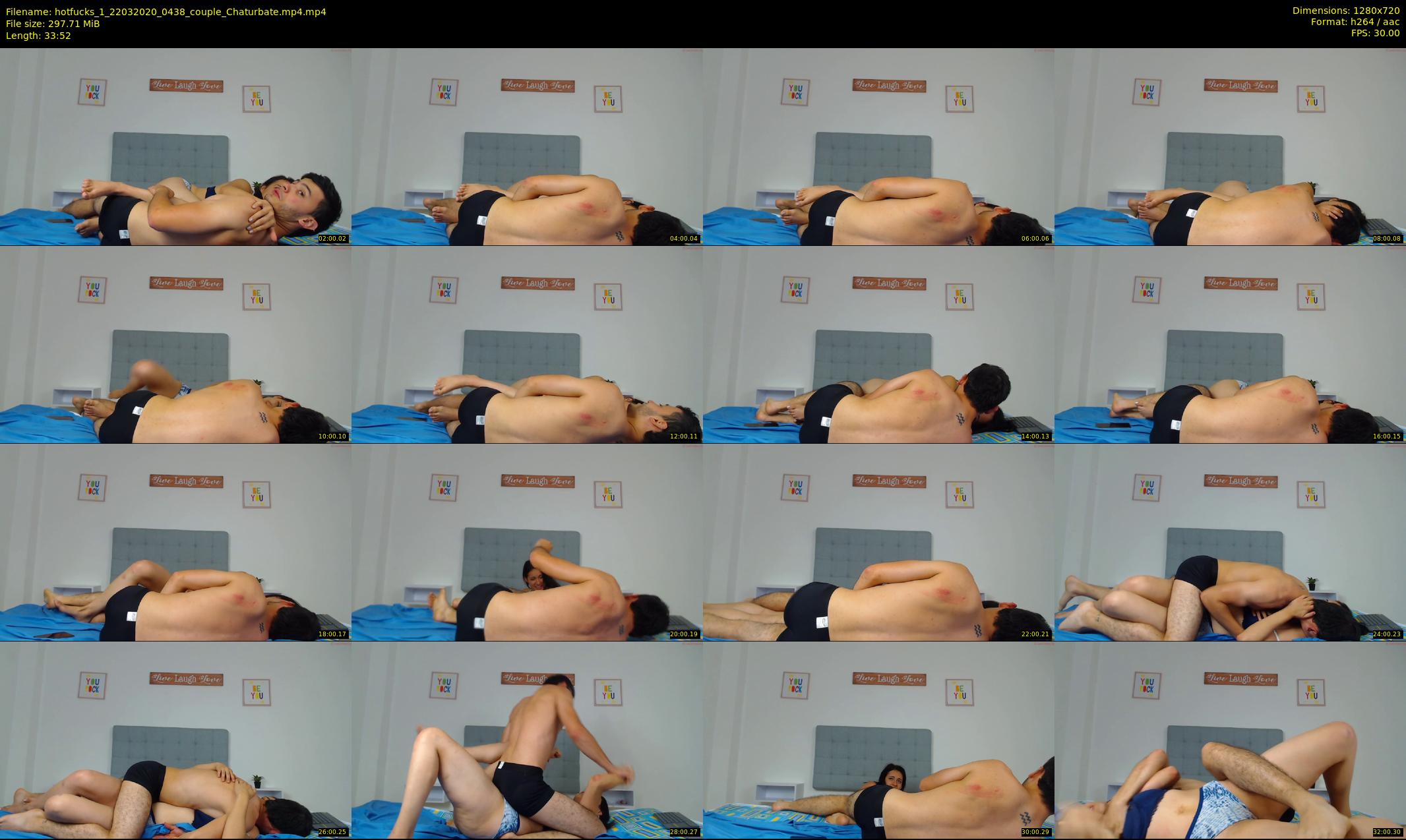 hotfucks_1 — 34 minute Chaturbate Couple stripcam recording, 720p, Mar 22, 2020