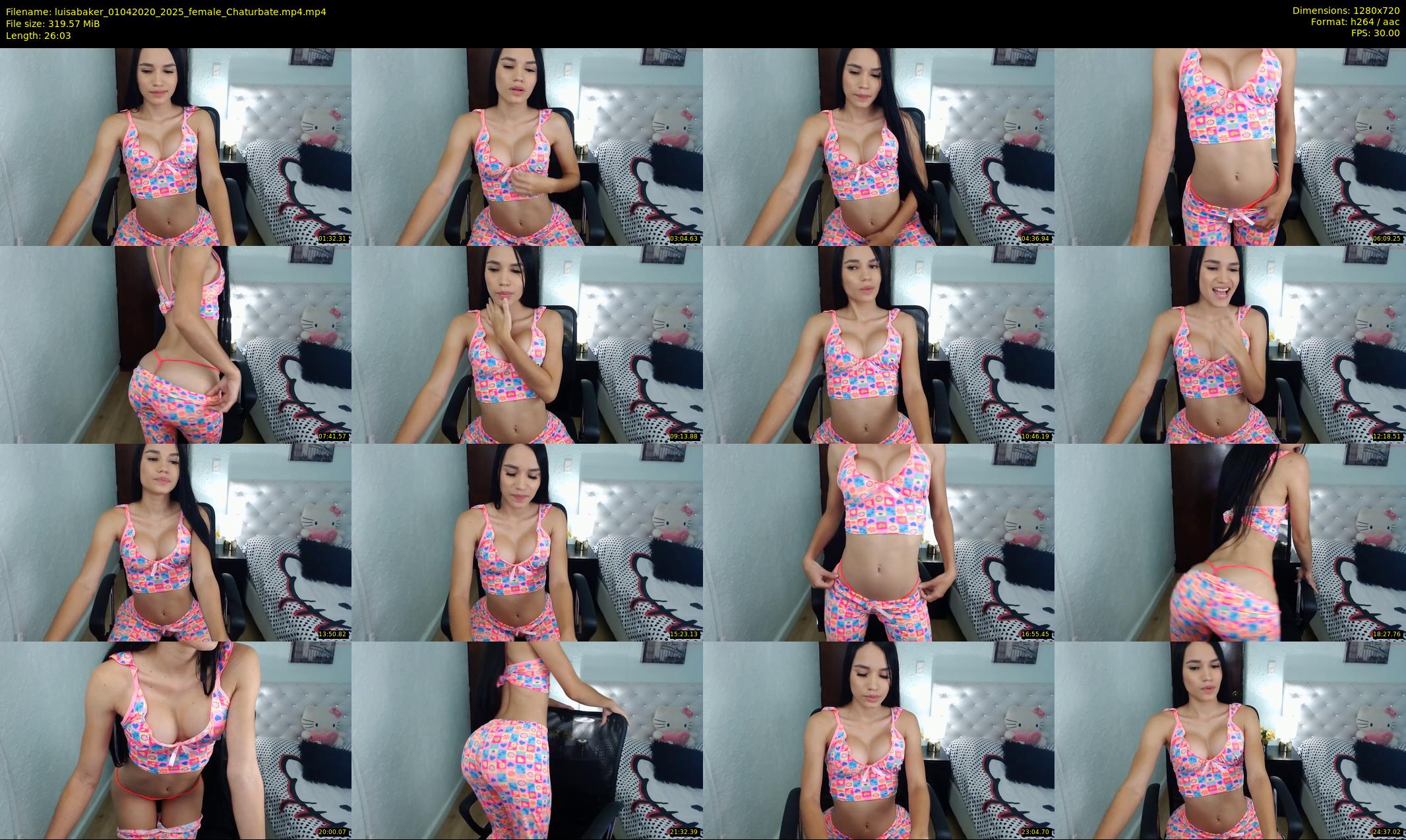 luisabaker — 27 minute Chaturbate Female stripcam recording, 720p, Apr 1, 2020