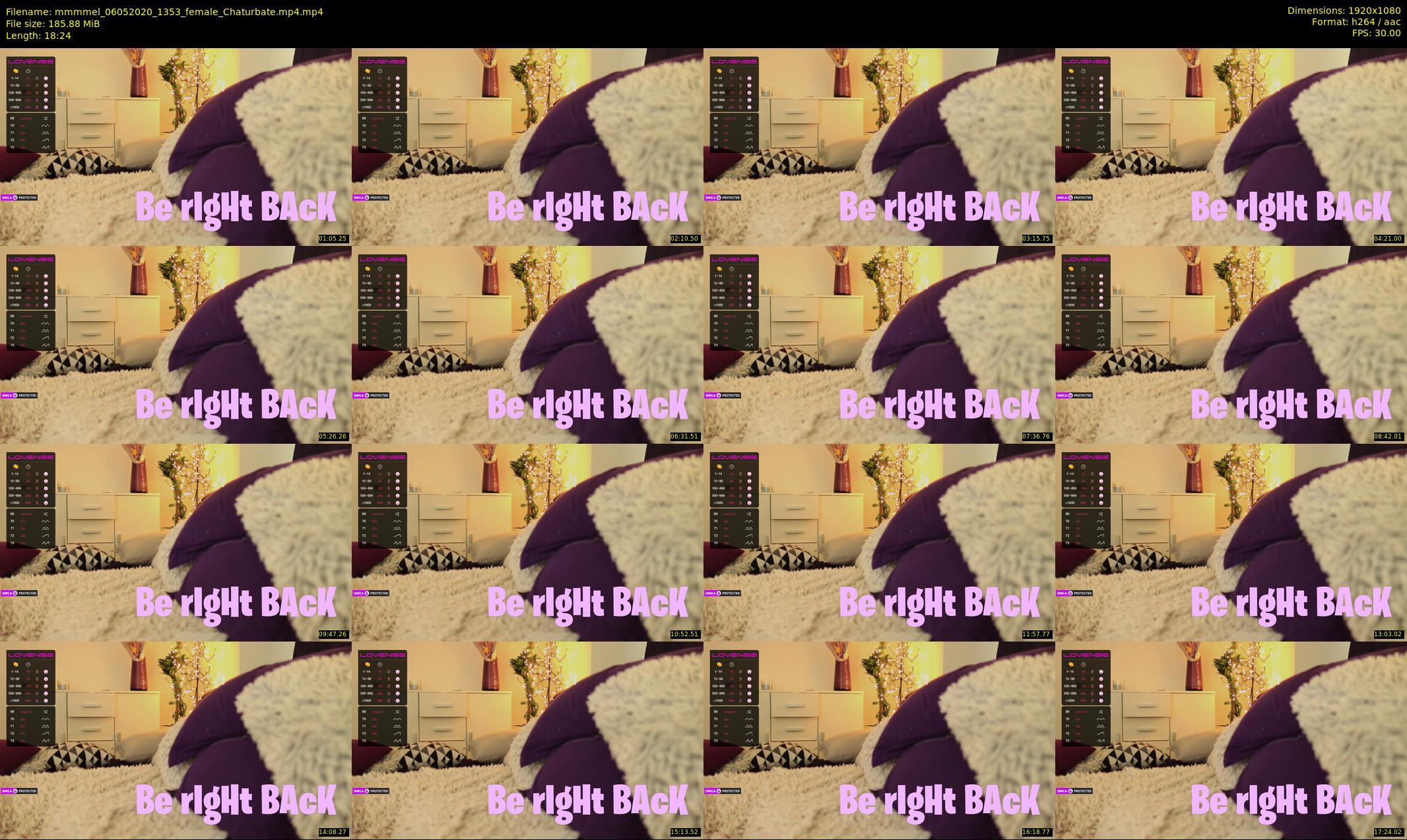 mmmmel — 19 minute Chaturbate Female stripcam recording, 1080p, May 6, 2020