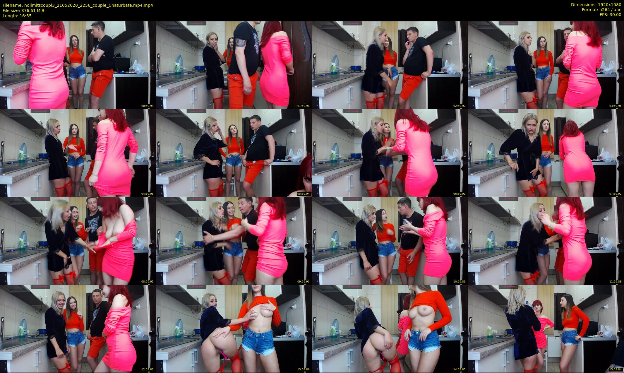 nolimitscoupl3 — 17 minute Chaturbate Couple stripcam recording, 1080p, May 21, 2020