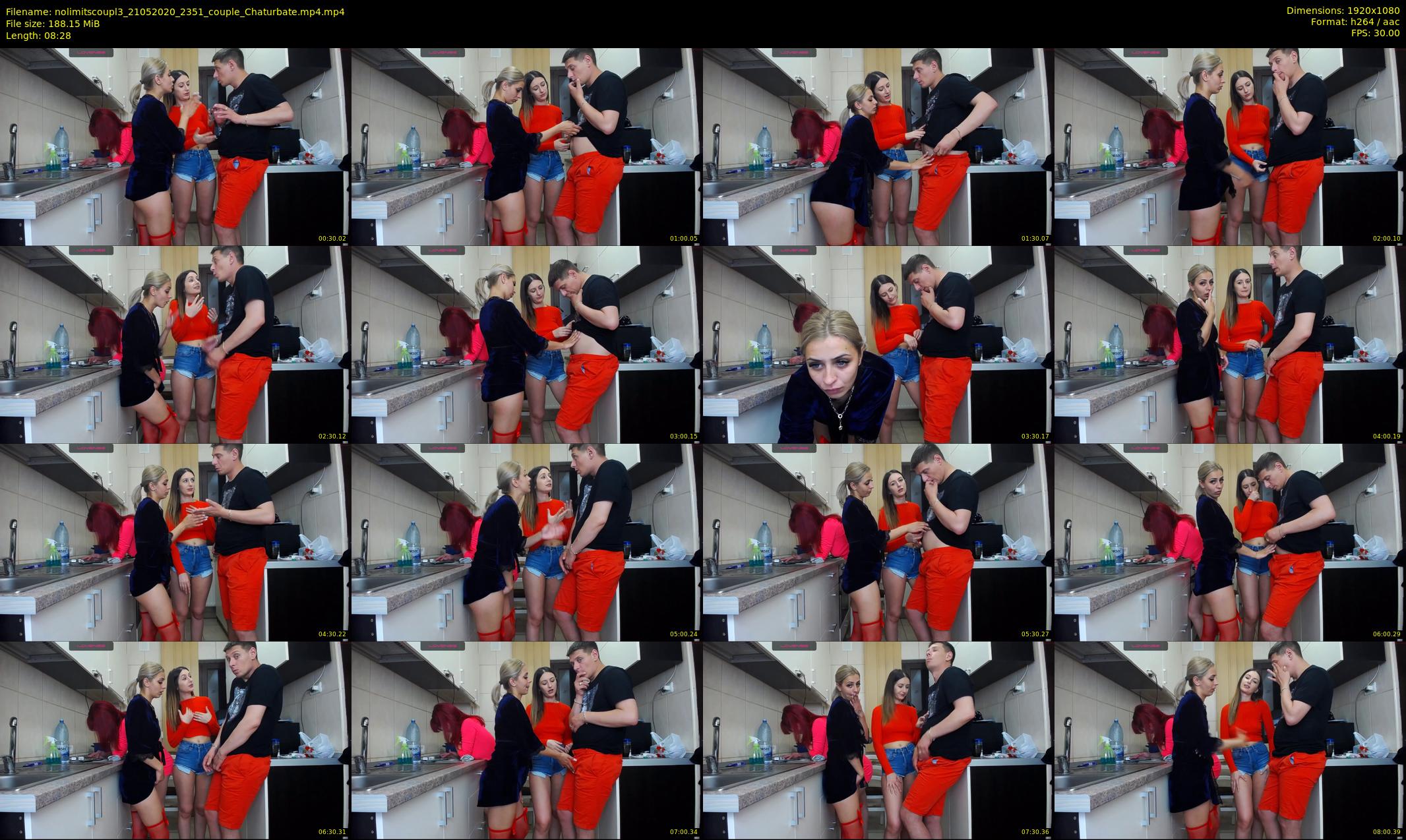 nolimitscoupl3 — 9 minute Chaturbate Couple stripcam recording, 1080p, May 21, 2020
