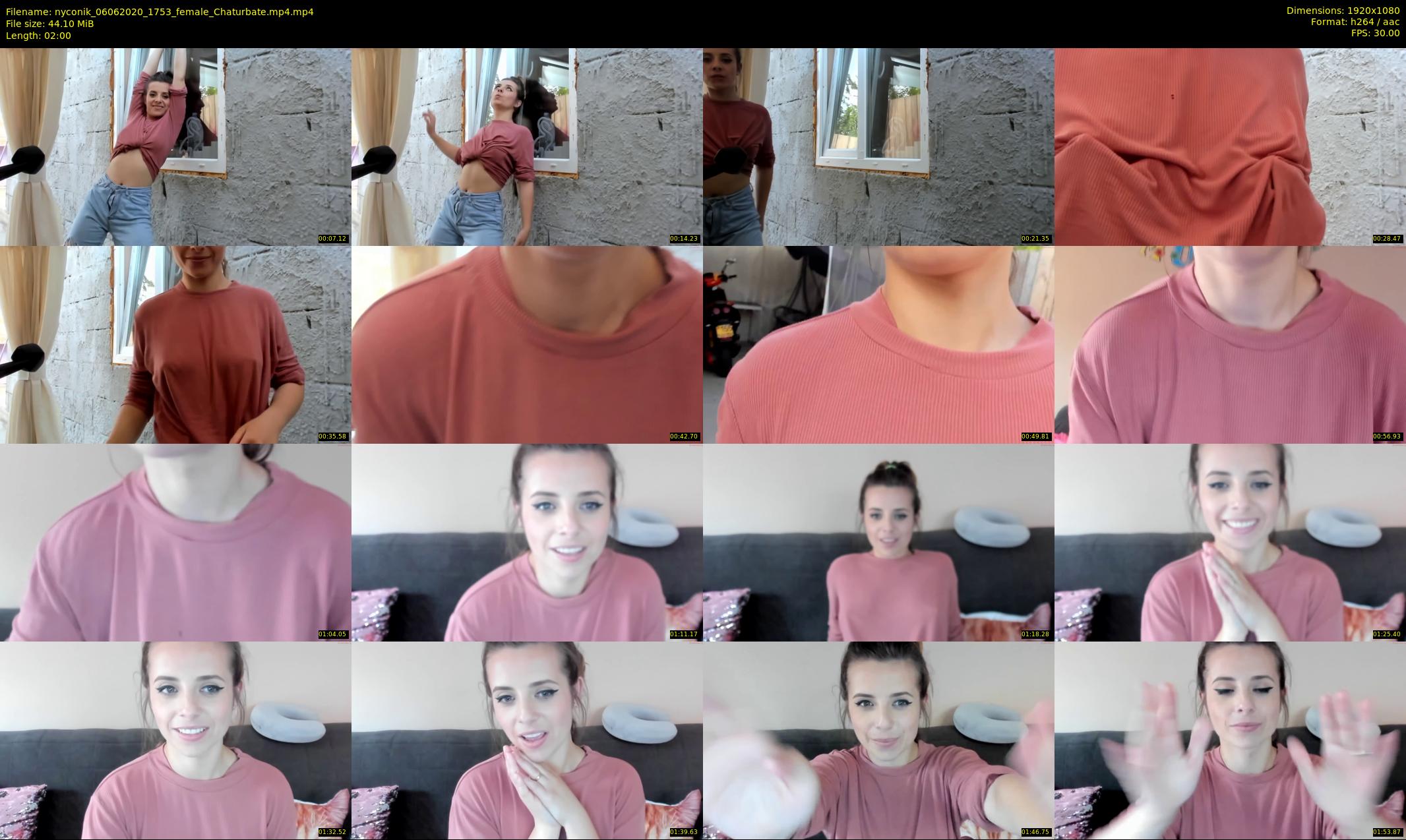 nyconik — 2 minute Chaturbate Female stripcam recording, 1080p, Jun 6, 2020
