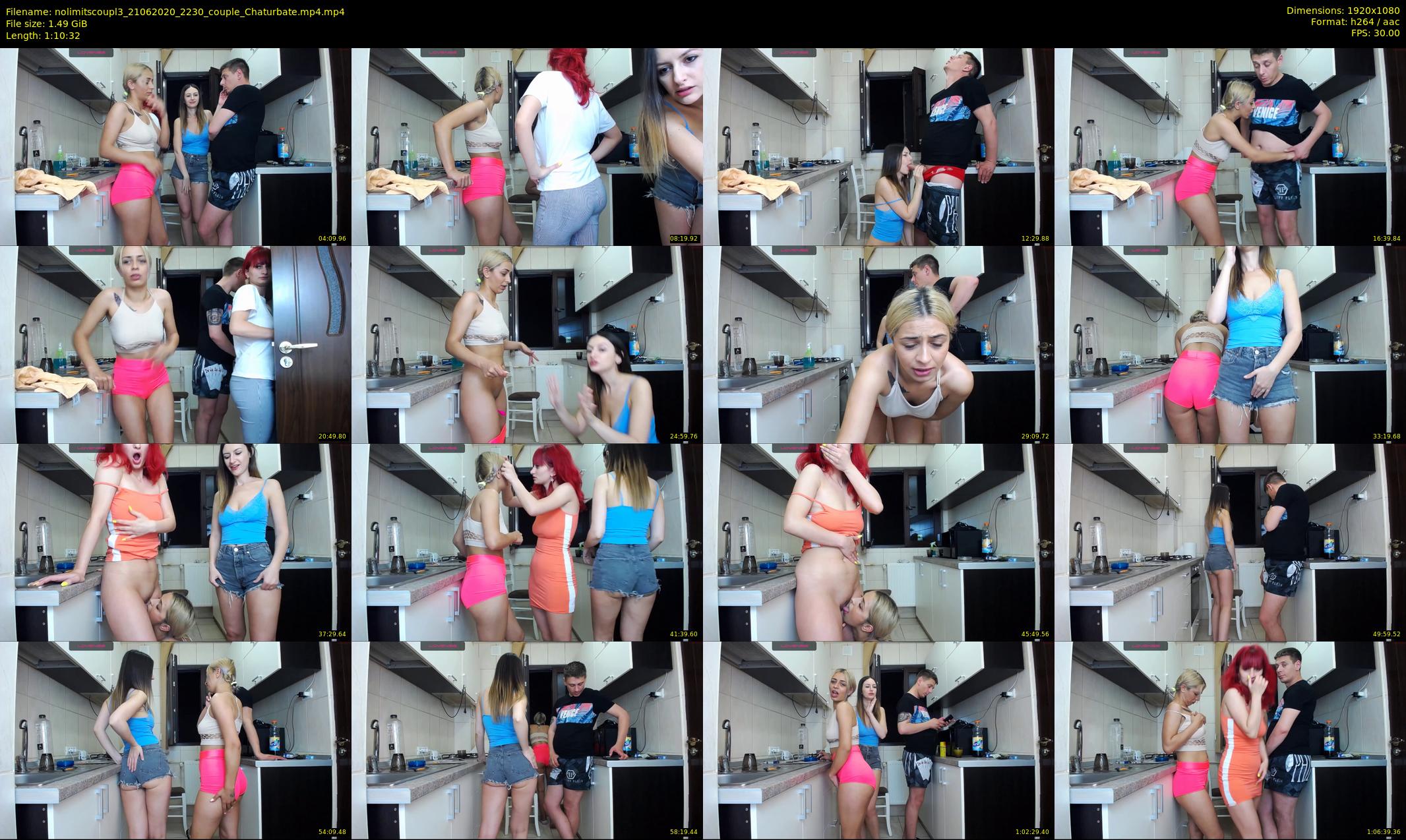 nolimitscoupl3 — 71 minute Chaturbate Couple stripcam recording, 1080p, Jun 21, 2020