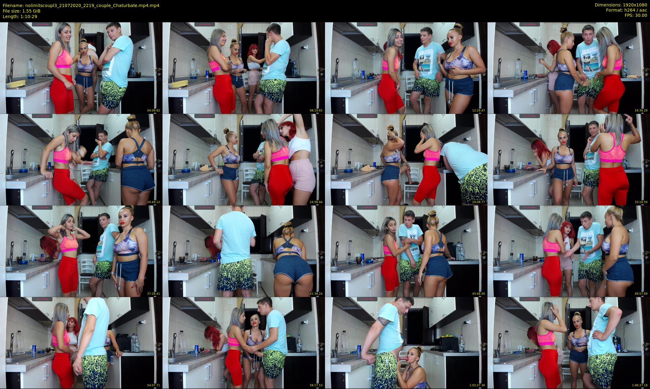 nolimitscoupl3 — 71 minute Chaturbate Couple stripcam recording, 1080p, Jul 21, 2020