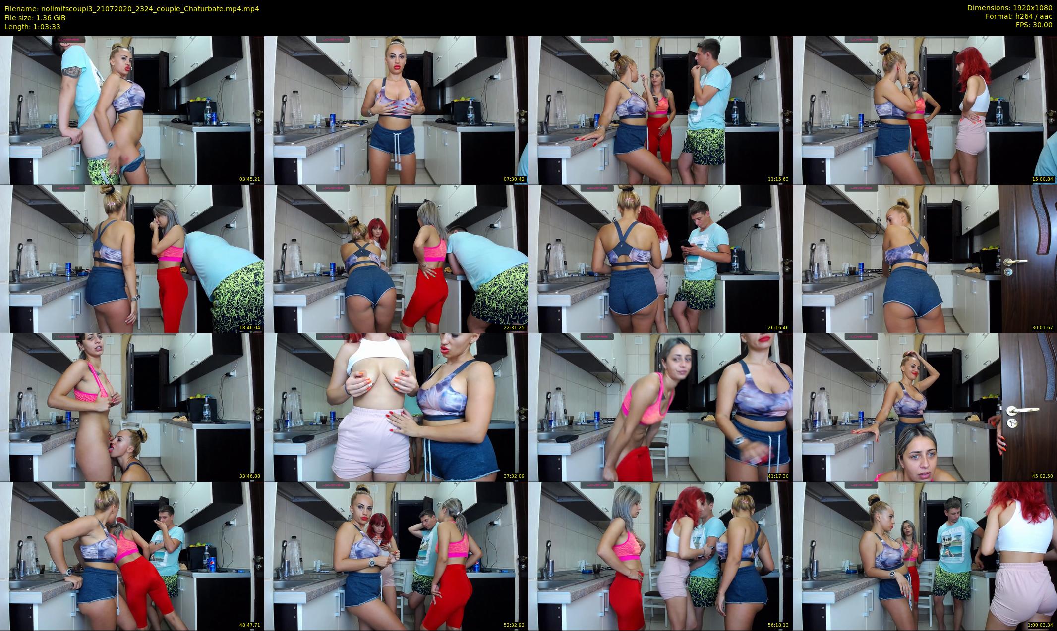 nolimitscoupl3 — 64 minute Chaturbate Couple stripcam recording, 1080p, Jul 21, 2020