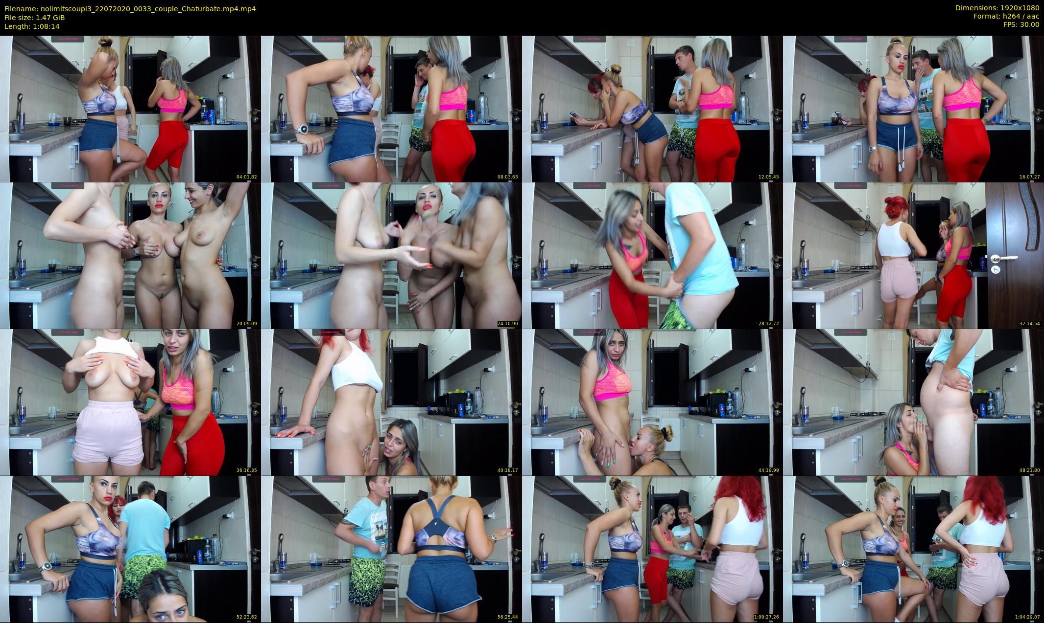 nolimitscoupl3 — 69 minute Chaturbate Couple stripcam recording, 1080p, Jul 22, 2020