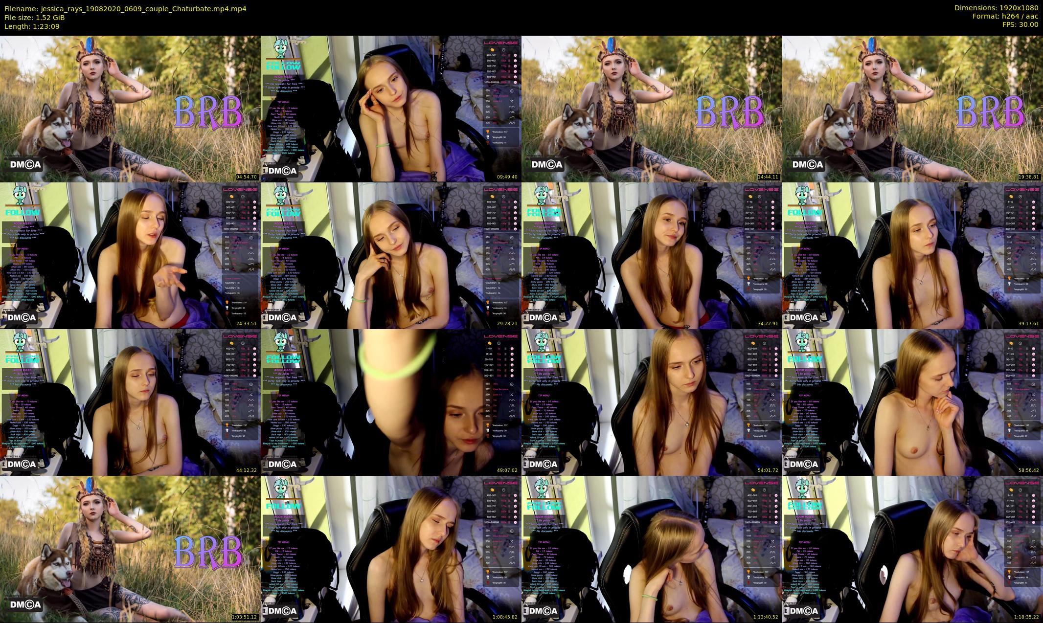 jessica_rays — 84 minute Chaturbate Couple stripcam recording, 1080p, Aug 19, 2020