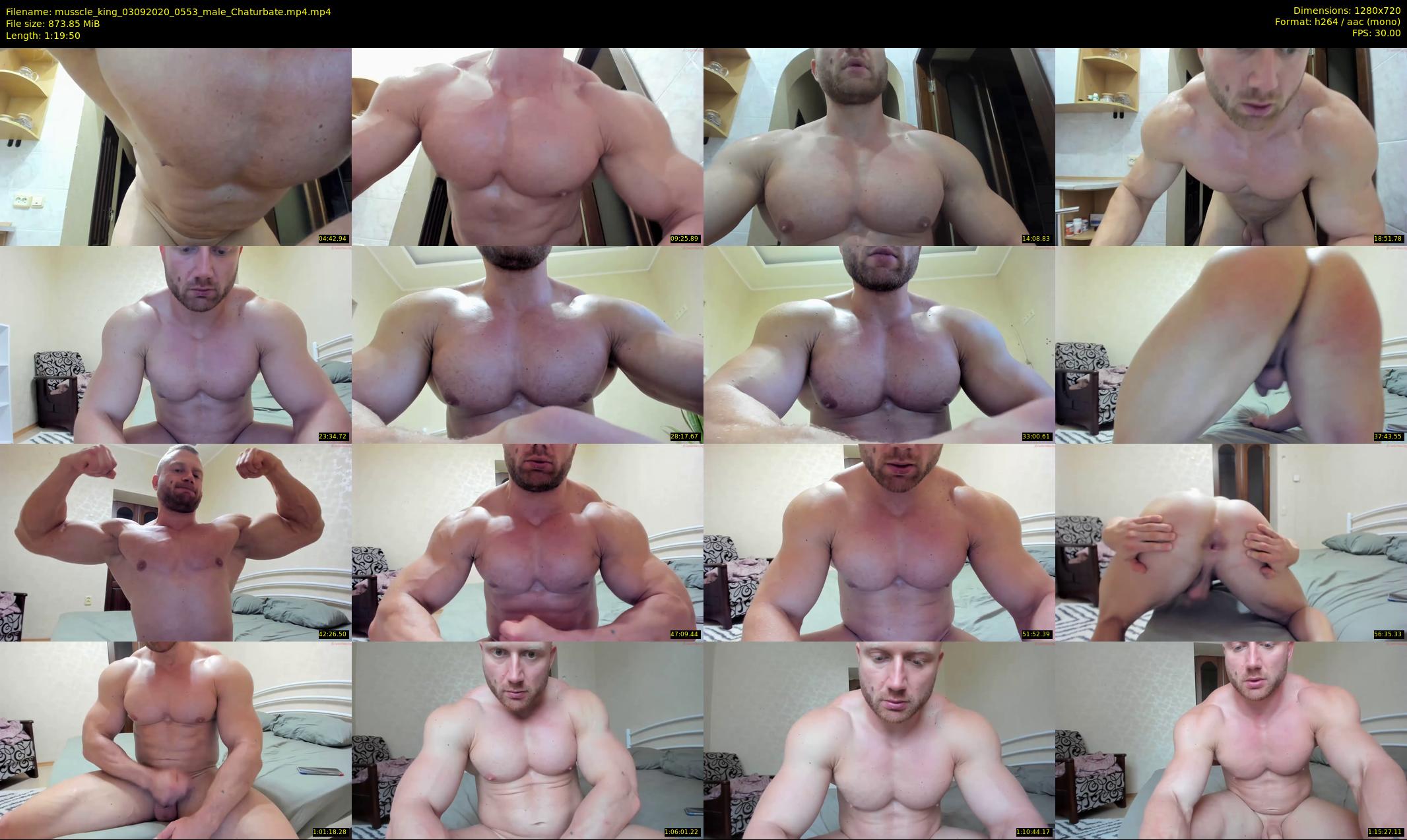 musscle_king — 80 minute Chaturbate Male stripcam recording, 720p, Sep 3, 2020
