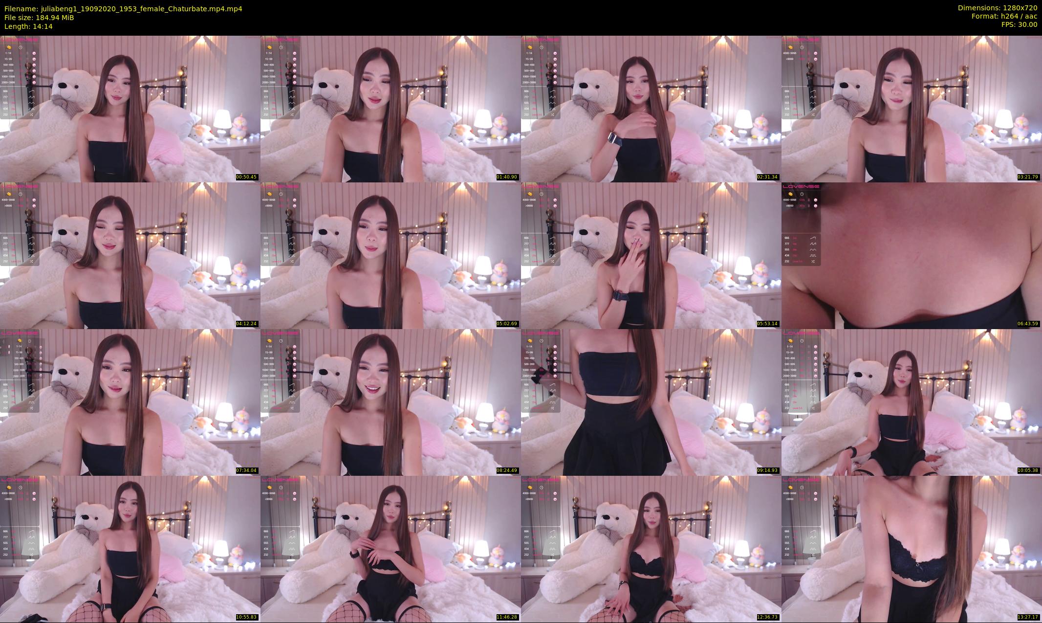 juliabeng1 — 15 minute Chaturbate Female stripcam recording, 720p, Sep 19, 2020