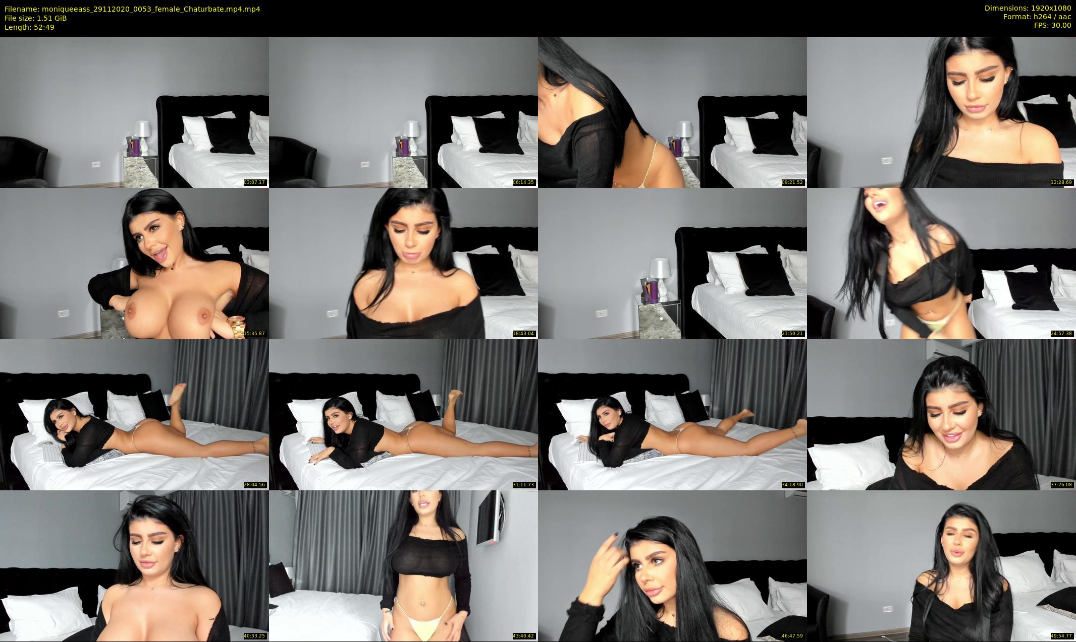 moniqueeass — 53 minute Chaturbate Female stripcam recording, 1080p, Nov 29, 2020