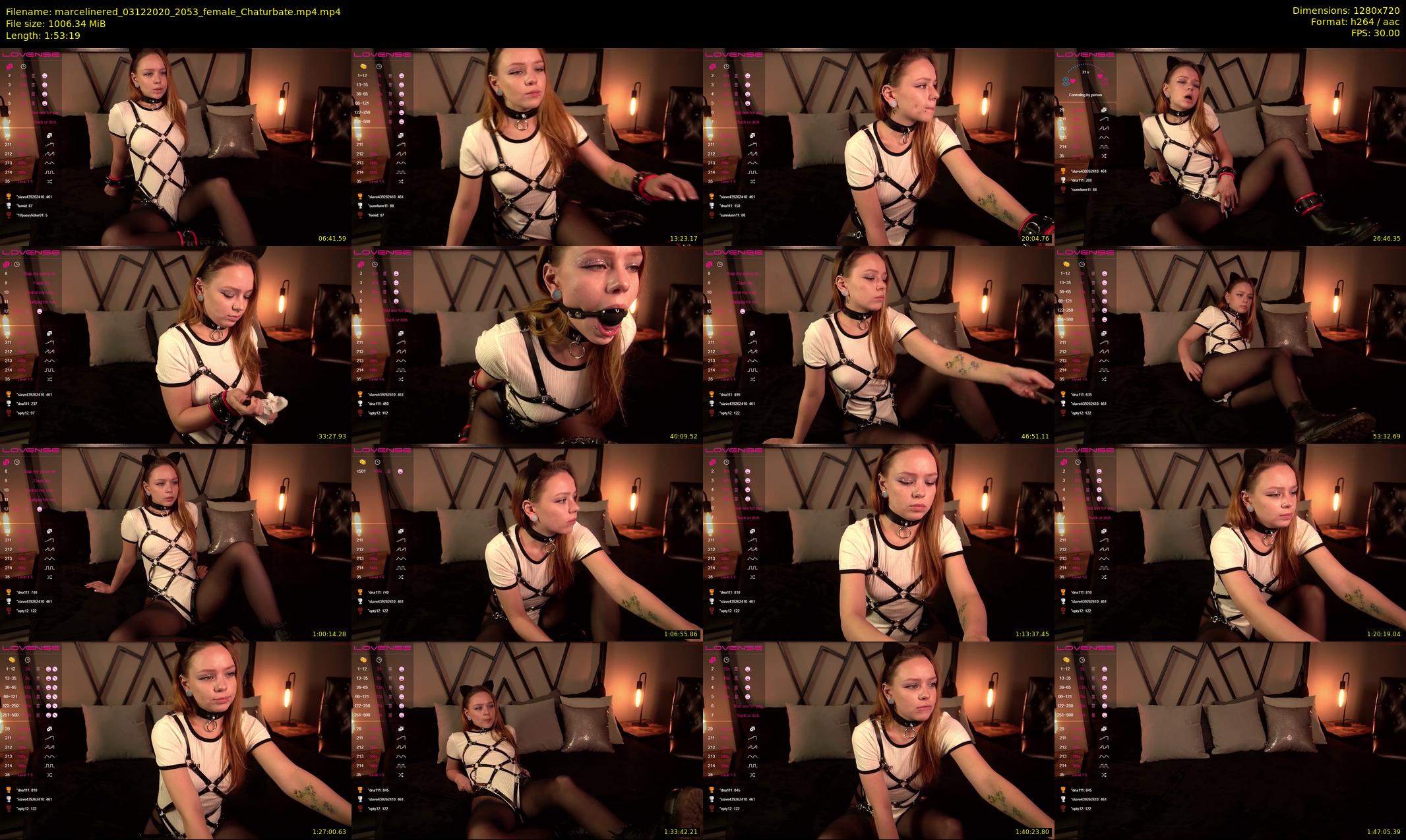 marcelinered — 114 minute Chaturbate Female stripcam recording, 720p, Dec 3, 2020