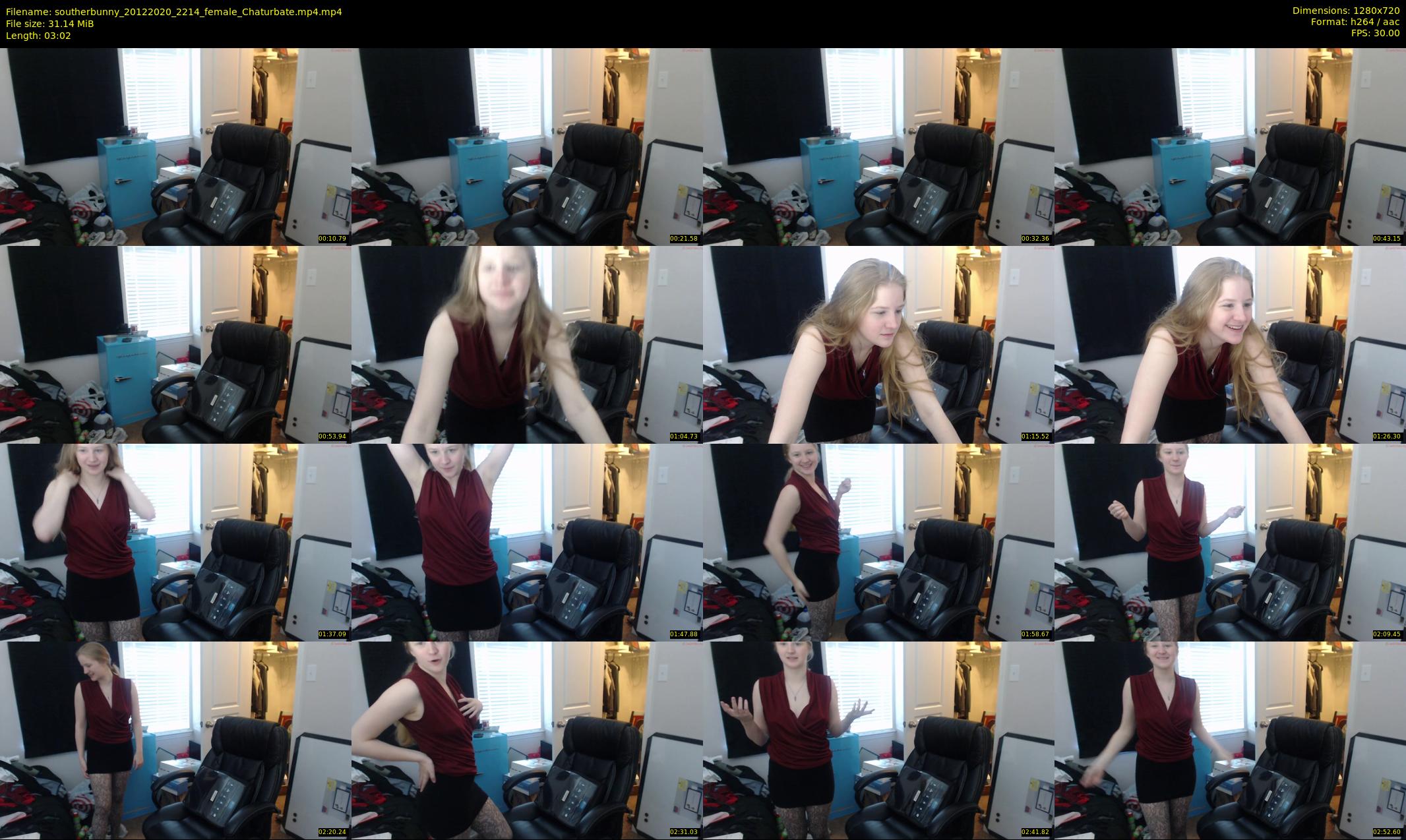southerbunny — 4 minute Chaturbate Female stripcam recording, 720p, Dec 20, 2020