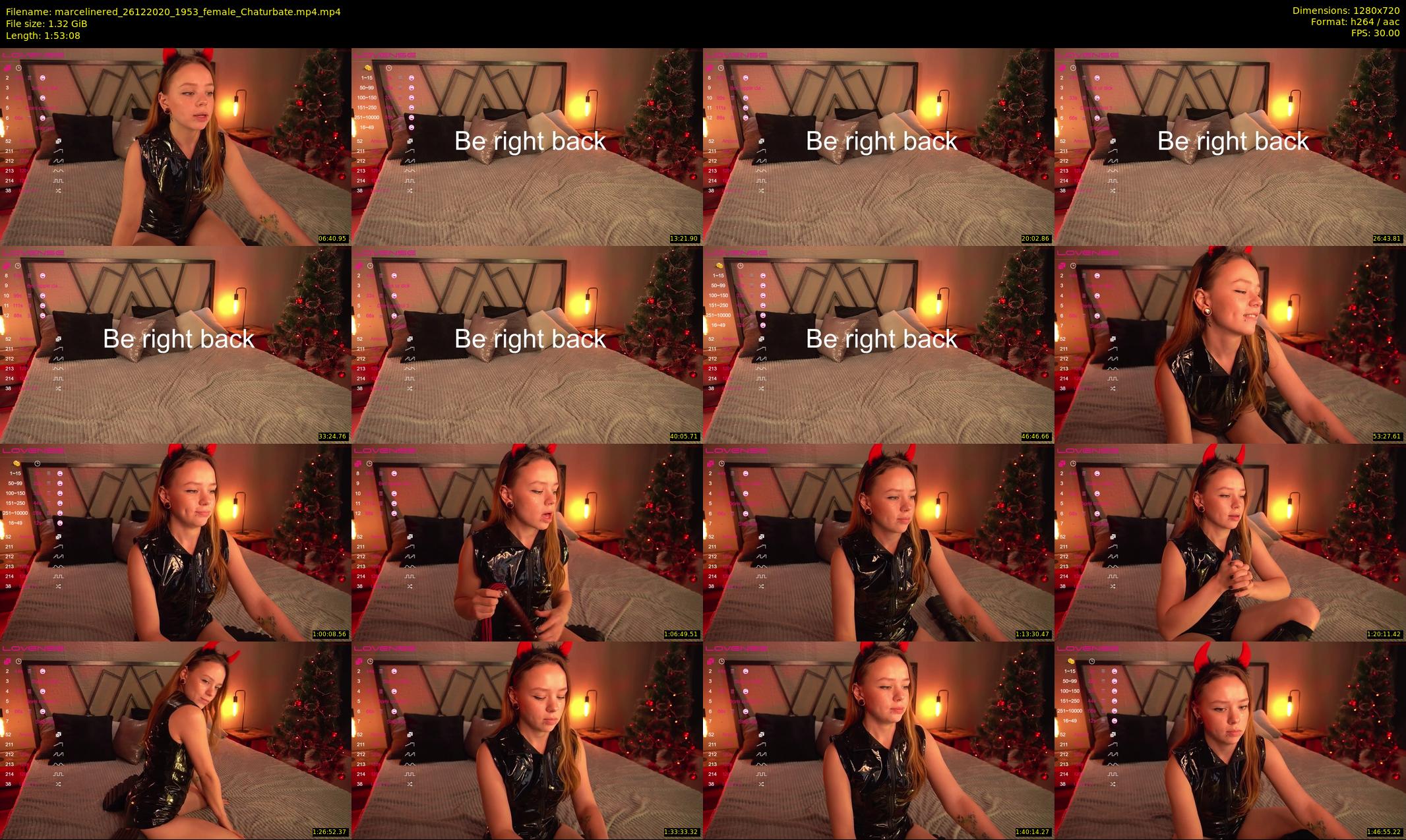 marcelinered — 114 minute Chaturbate Female stripcam recording, 720p, Dec 26, 2020