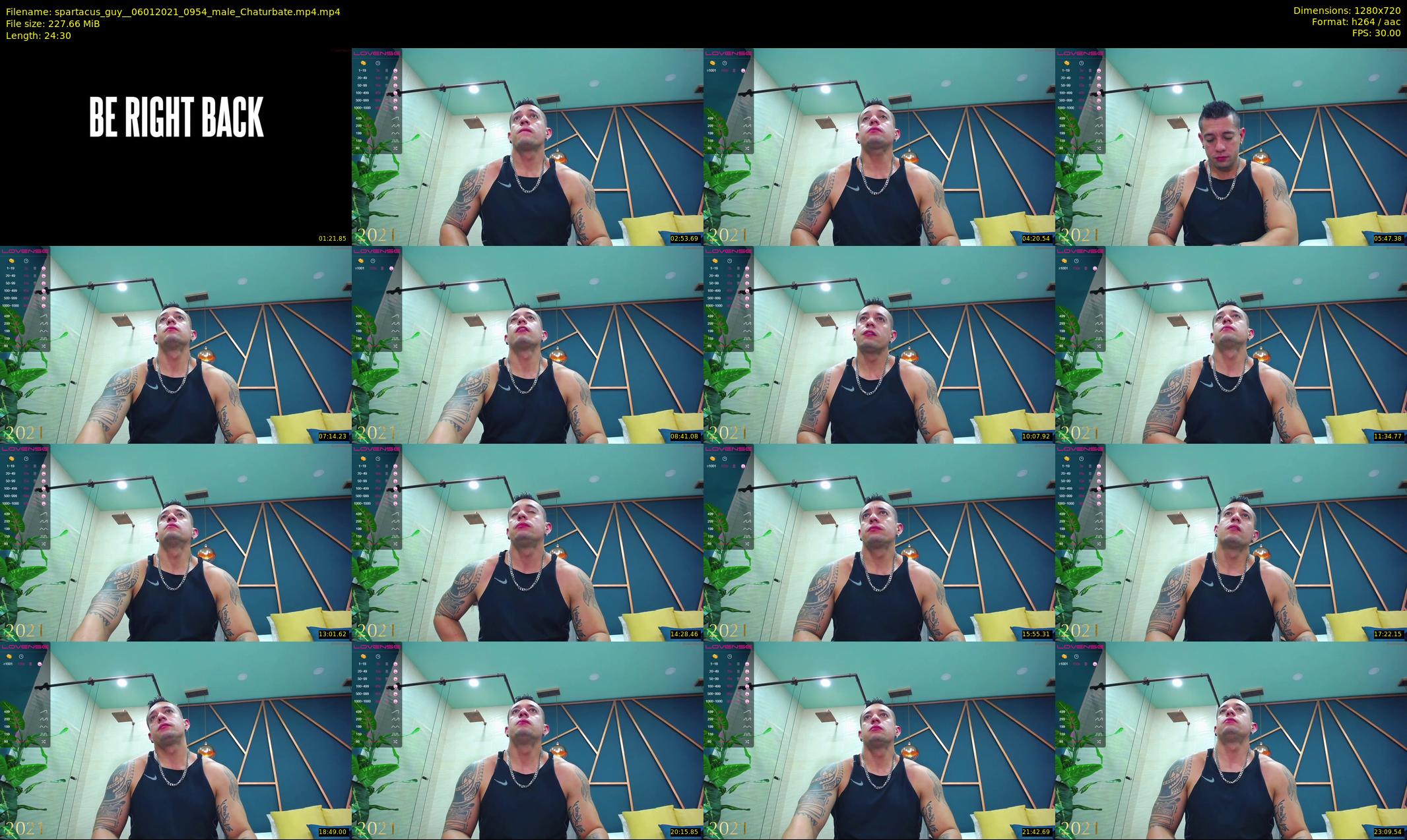 spartacus_guy_ — 25 minute Chaturbate Male stripcam recording, 720p, Jan 6, 2021
