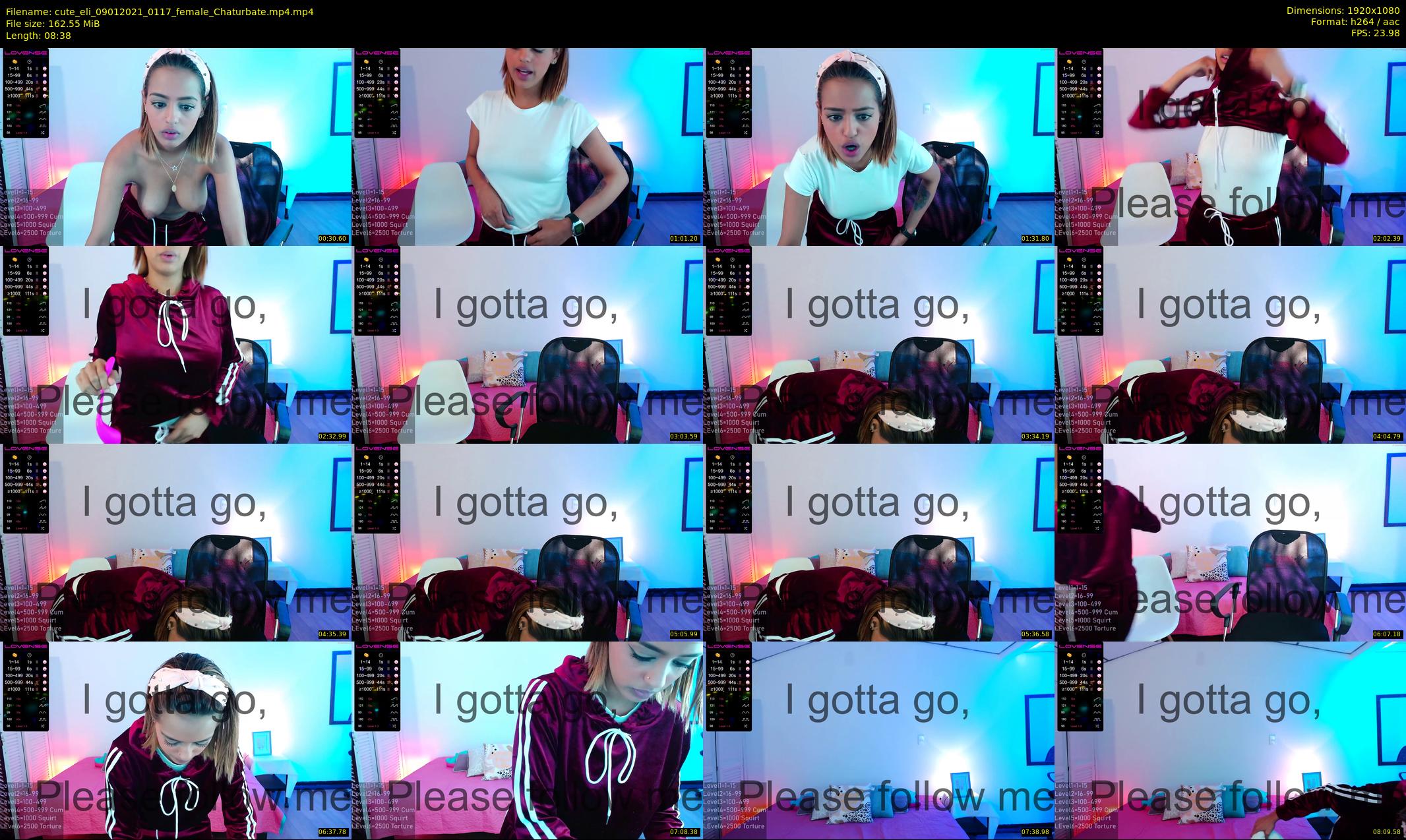 cute_eli — 9 minute Chaturbate Female stripcam recording, 1080p, Jan 9, 2021