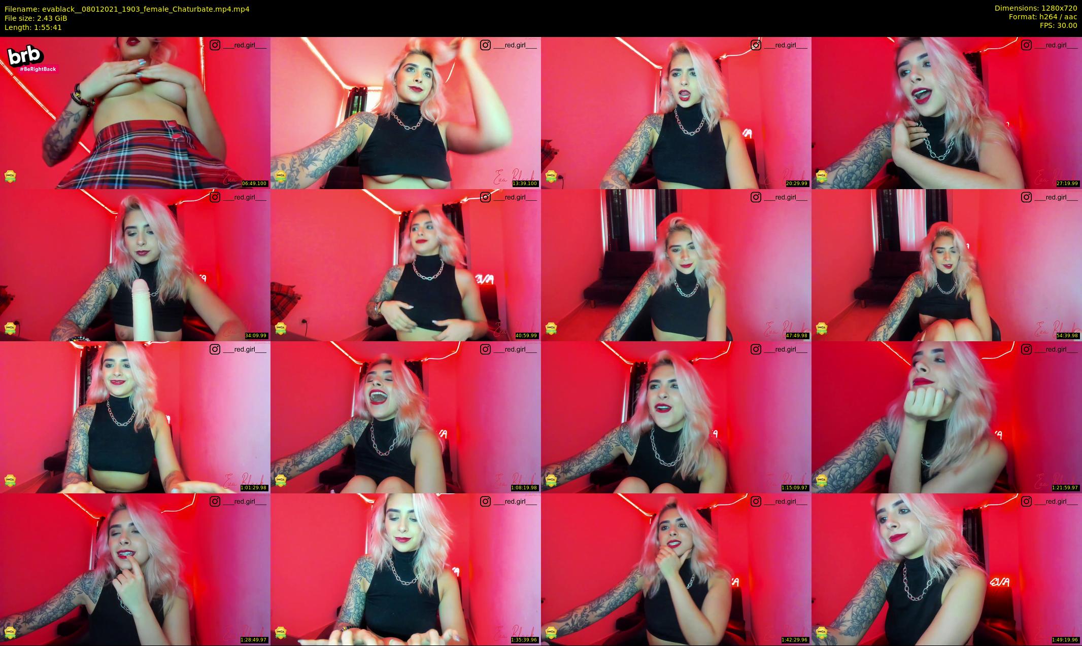 evablack_ — 116 minute Chaturbate Female stripcam recording, 720p, Jan 8, 2021