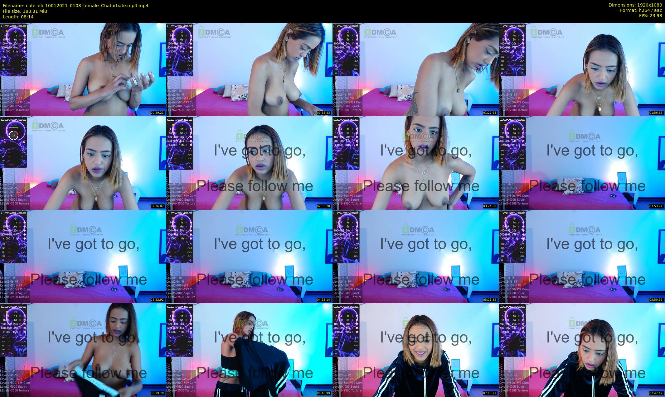 cute_eli — 9 minute Chaturbate Female stripcam recording, 1080p, Jan 10, 2021