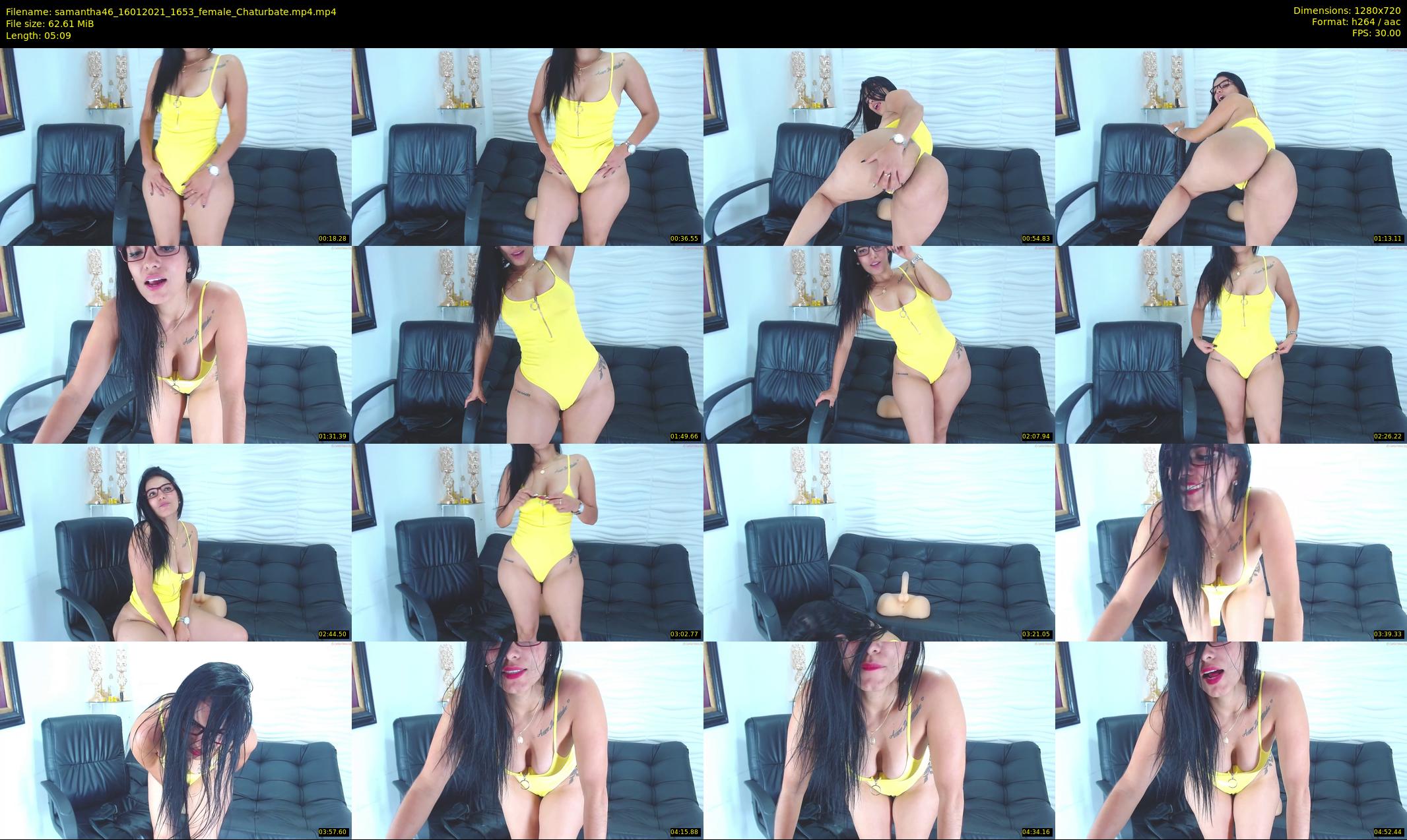 samantha46 — 6 minute Chaturbate Female stripcam recording, 720p, Jan 16, 2021
