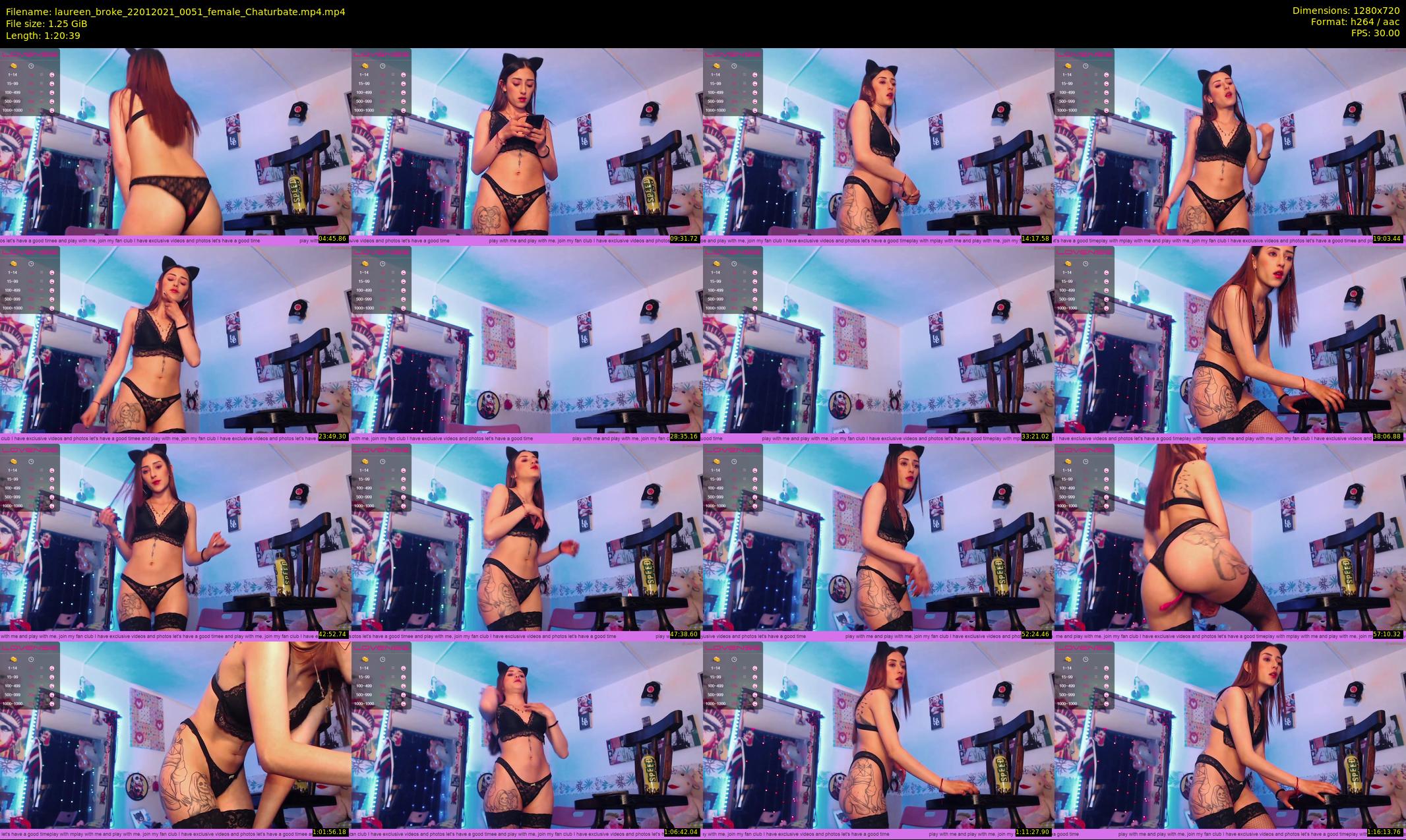 laureen_broke — 81 minute Chaturbate Female stripcam recording, 720p, Jan 22, 2021