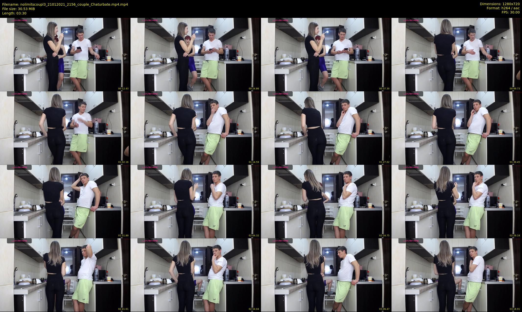 nolimitscoupl3 — 4 minute Chaturbate Couple stripcam recording, 720p, Jan 21, 2021