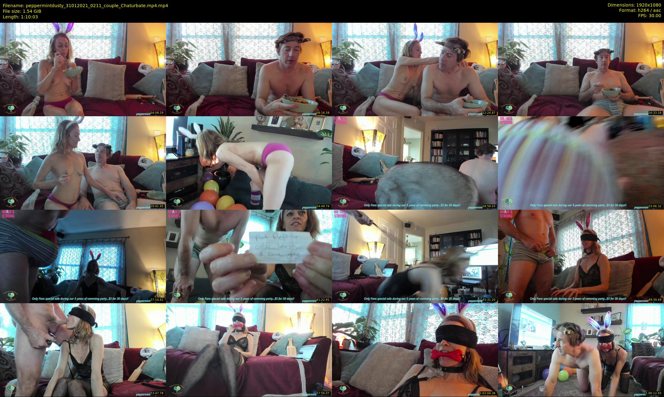 peppermintdusty — 71 minute Chaturbate Couple stripcam recording, 1080p, Jan 31, 2021