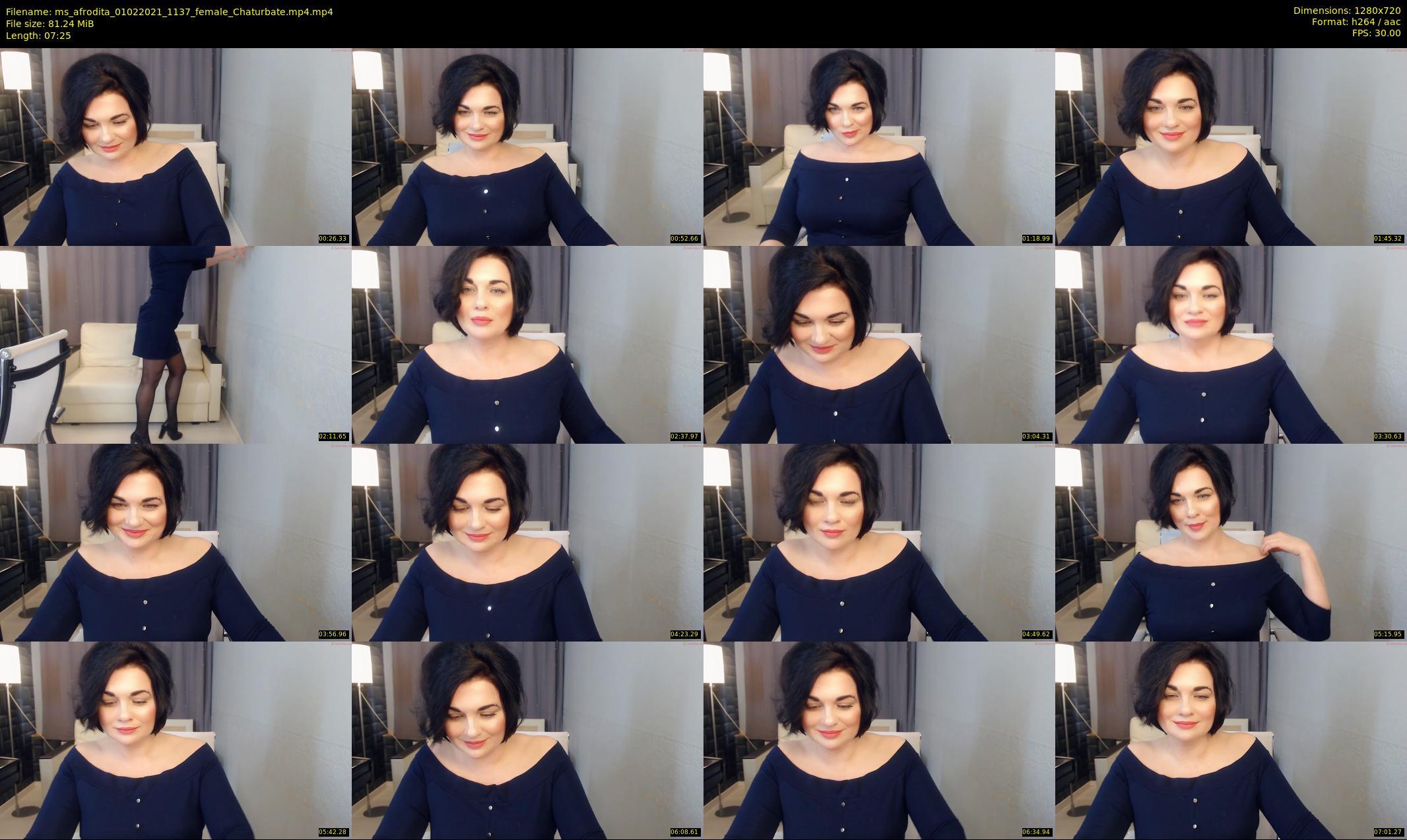 ms_afrodita — 8 minute Chaturbate Female stripcam recording, 720p, Feb 1, 2021