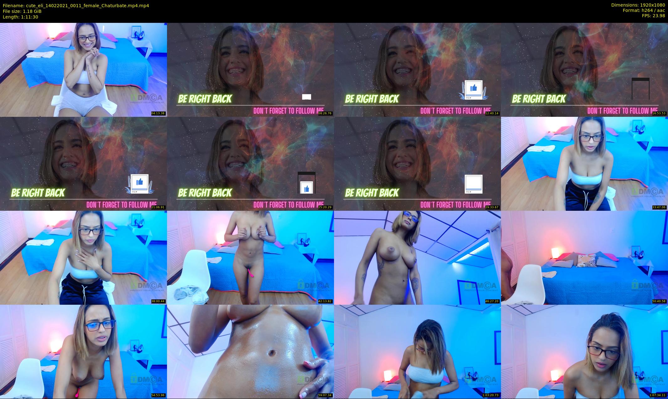 cute_eli — 72 minute Chaturbate Female stripcam recording, 1080p, Feb 14, 2021