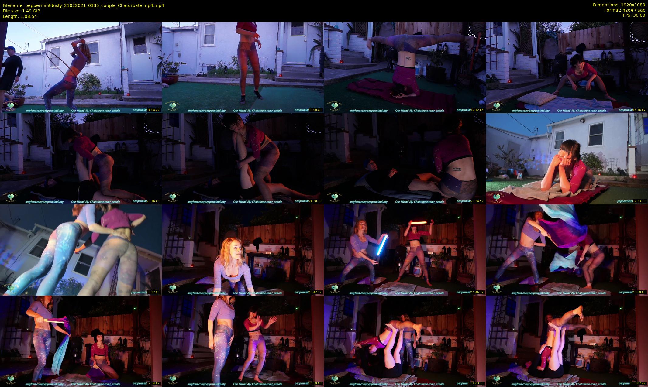 peppermintdusty — 69 minute Chaturbate Couple stripcam recording, 1080p, Feb 21, 2021