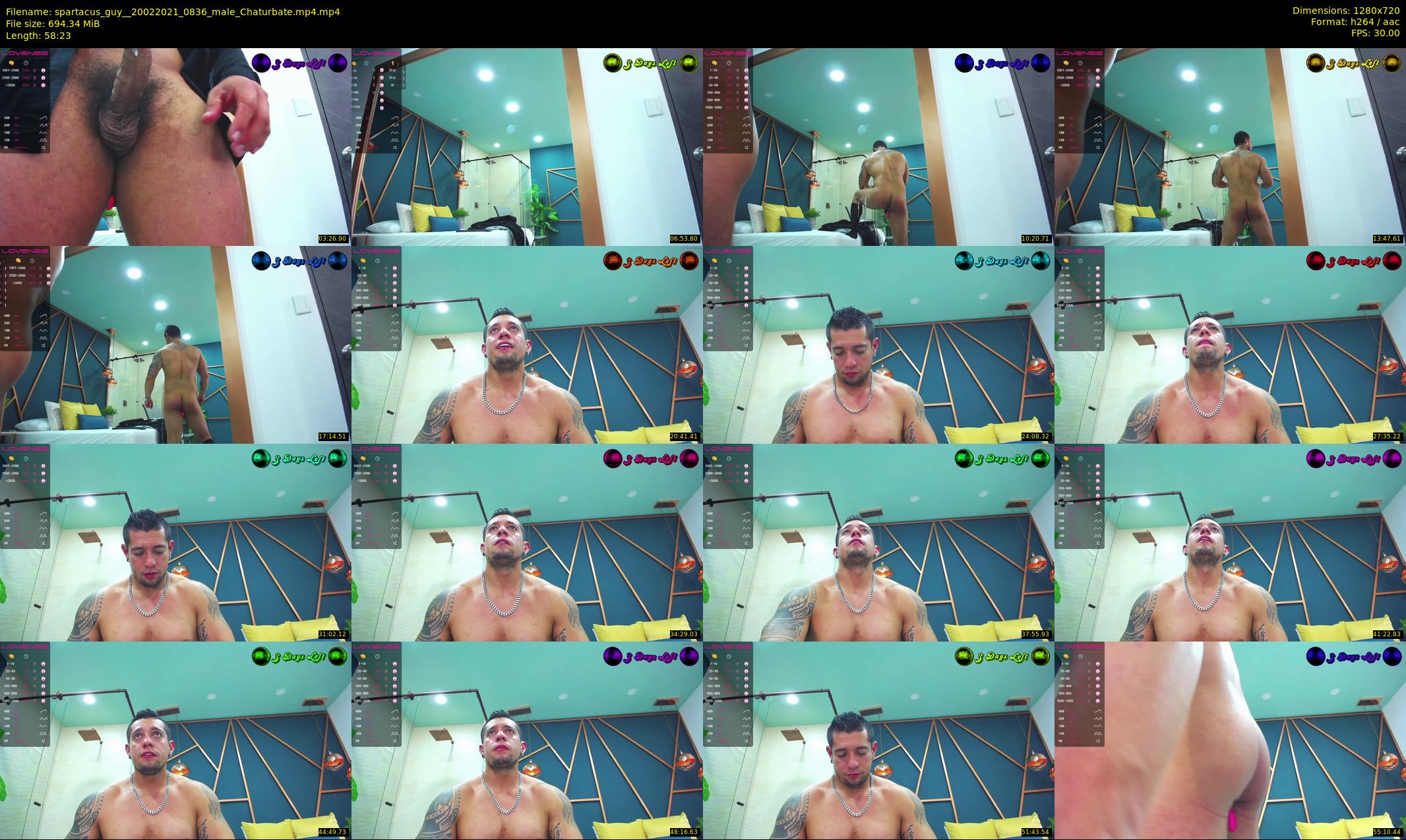 spartacus_guy_ — 59 minute Chaturbate Male stripcam recording, 720p, Feb 20, 2021