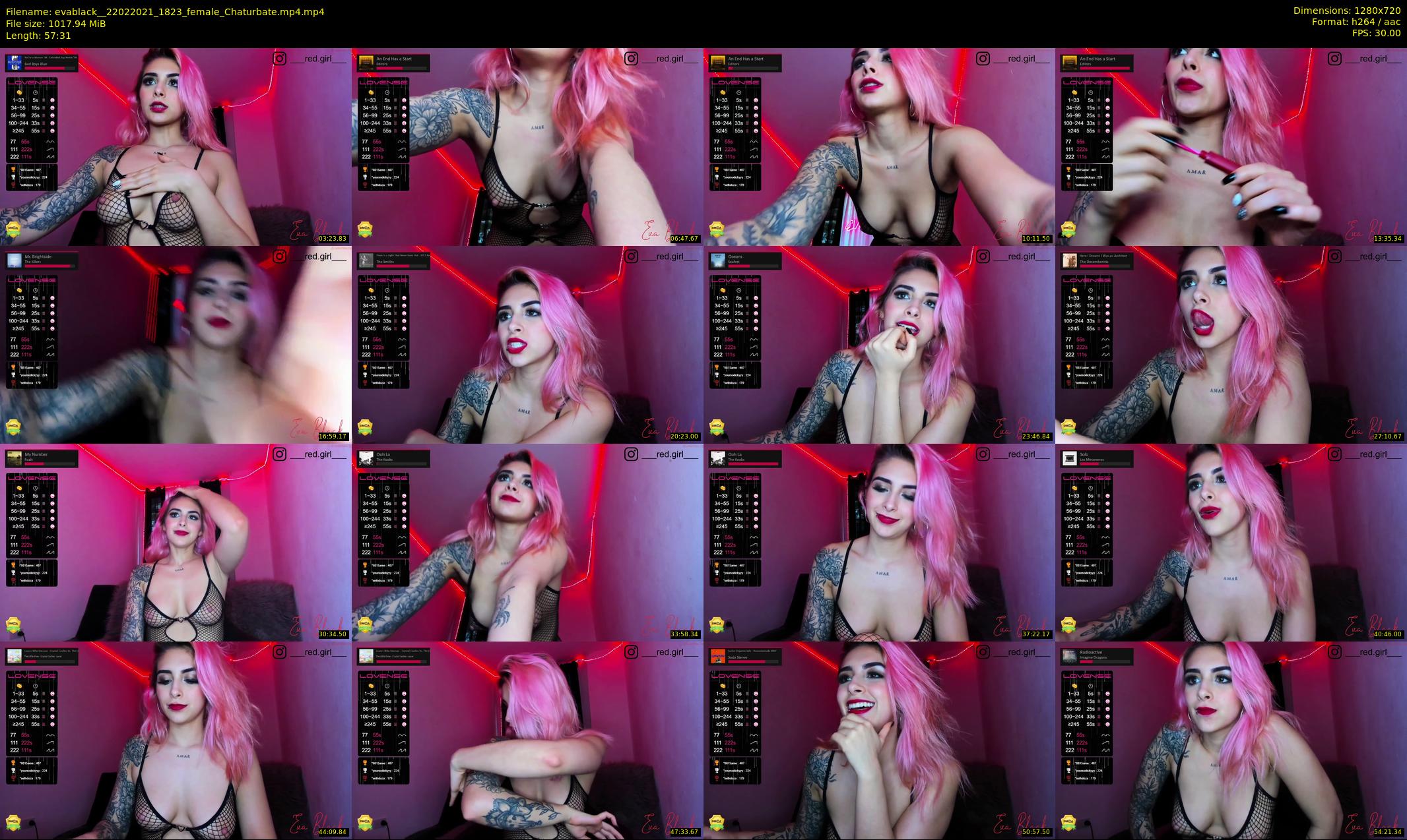 evablack_ — 58 minute Chaturbate Female stripcam recording, 720p, Feb 22, 2021
