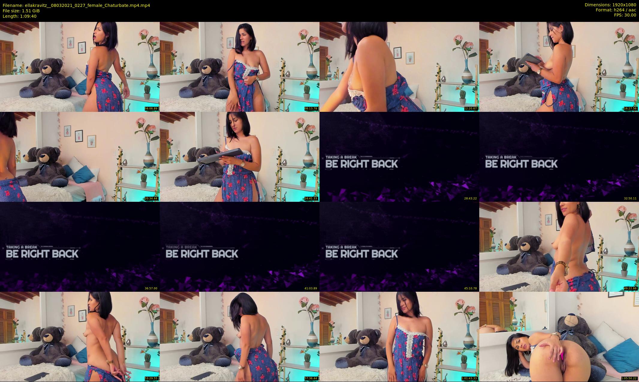ellakravitz_ — 70 minute Chaturbate Female stripcam recording, 1080p, Mar 8, 2021
