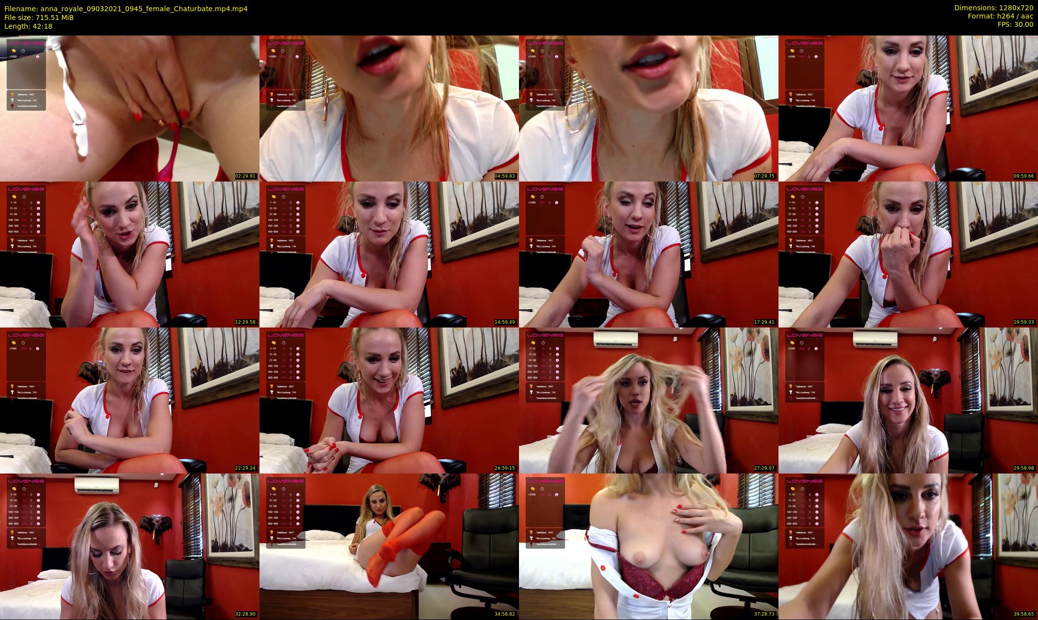 anna_royale — 43 minute Chaturbate Female stripcam recording, 720p, Mar 9, 2021