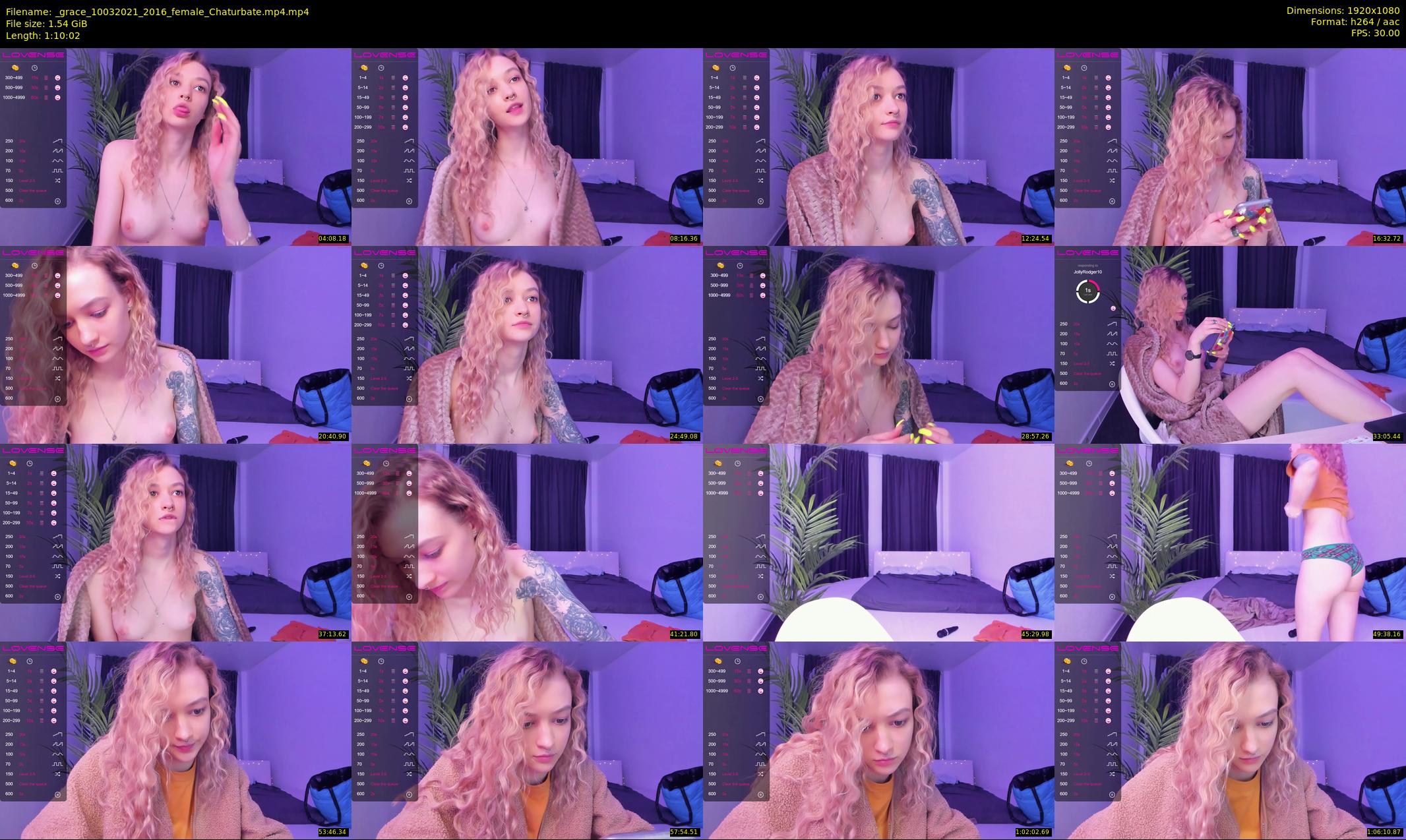 _grace — 71 minute Chaturbate Female stripcam recording, 1080p, Mar 10, 2021