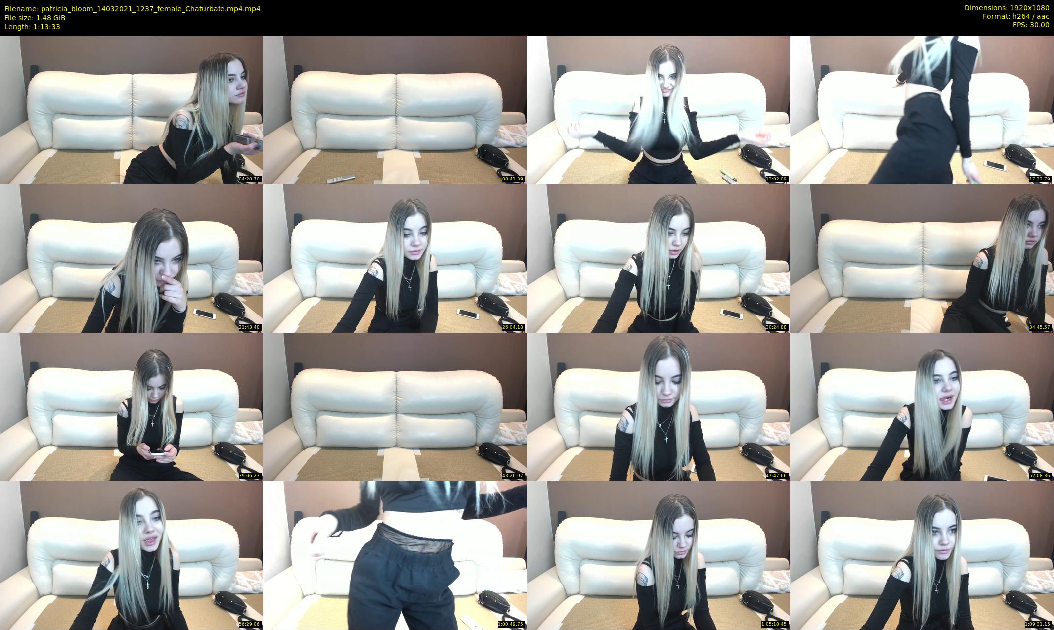 patricia_bloom — 74 minute Chaturbate Female stripcam recording, 1080p, Mar 14, 2021