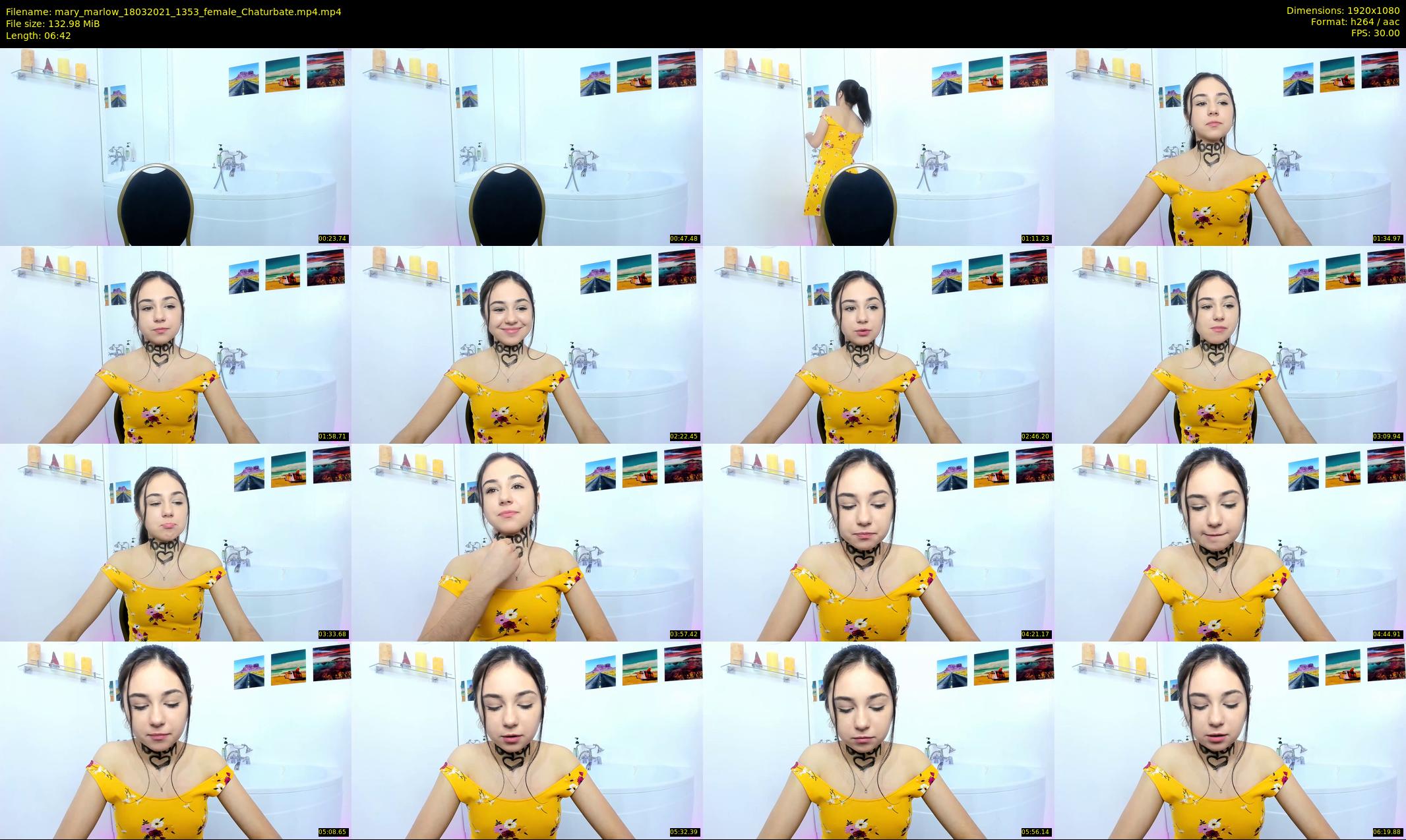 mary_marlow — 7 minute Chaturbate Female stripcam recording, 1080p, Mar 18, 2021