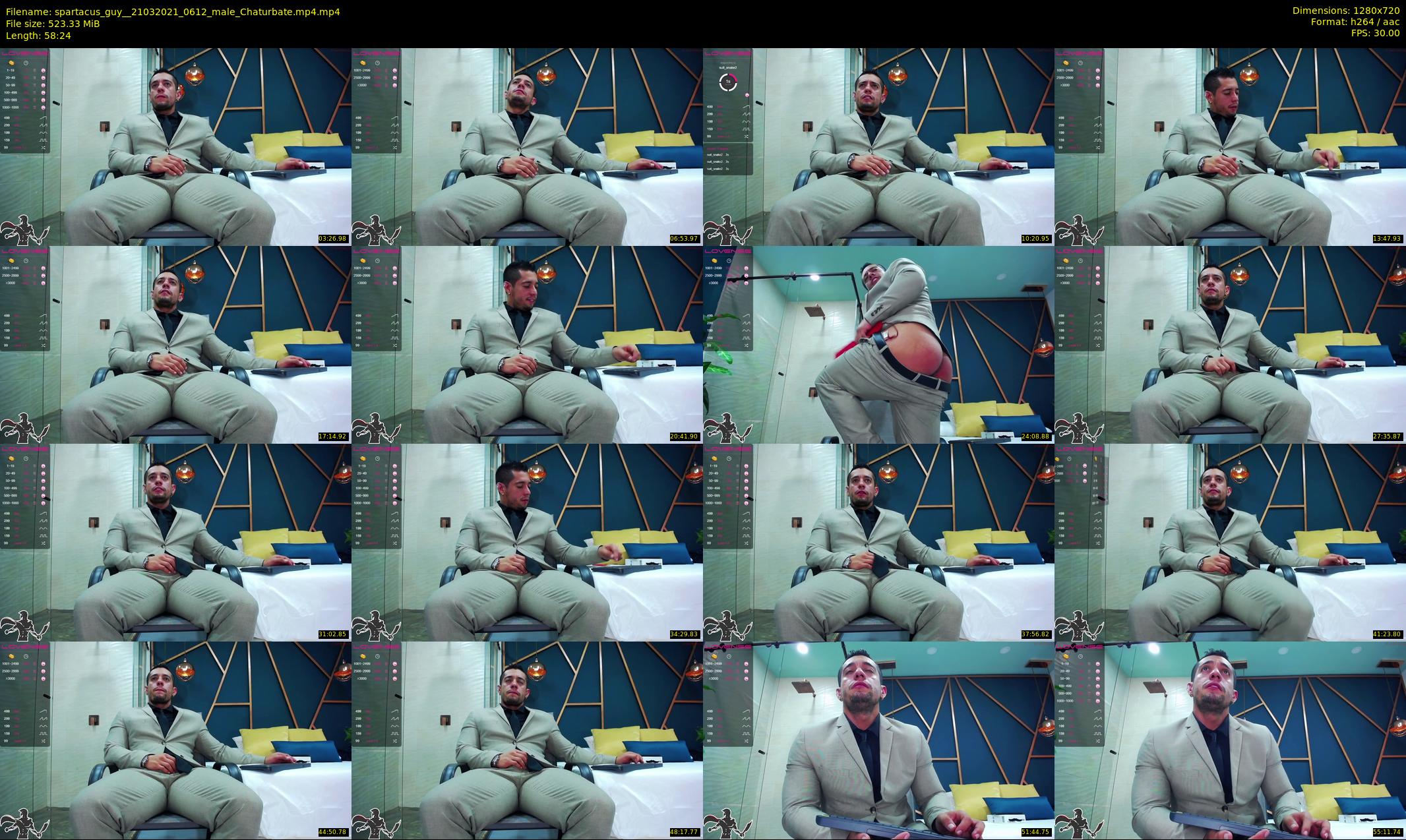 spartacus_guy_ — 59 minute Chaturbate Male stripcam recording, 720p, Mar 21, 2021